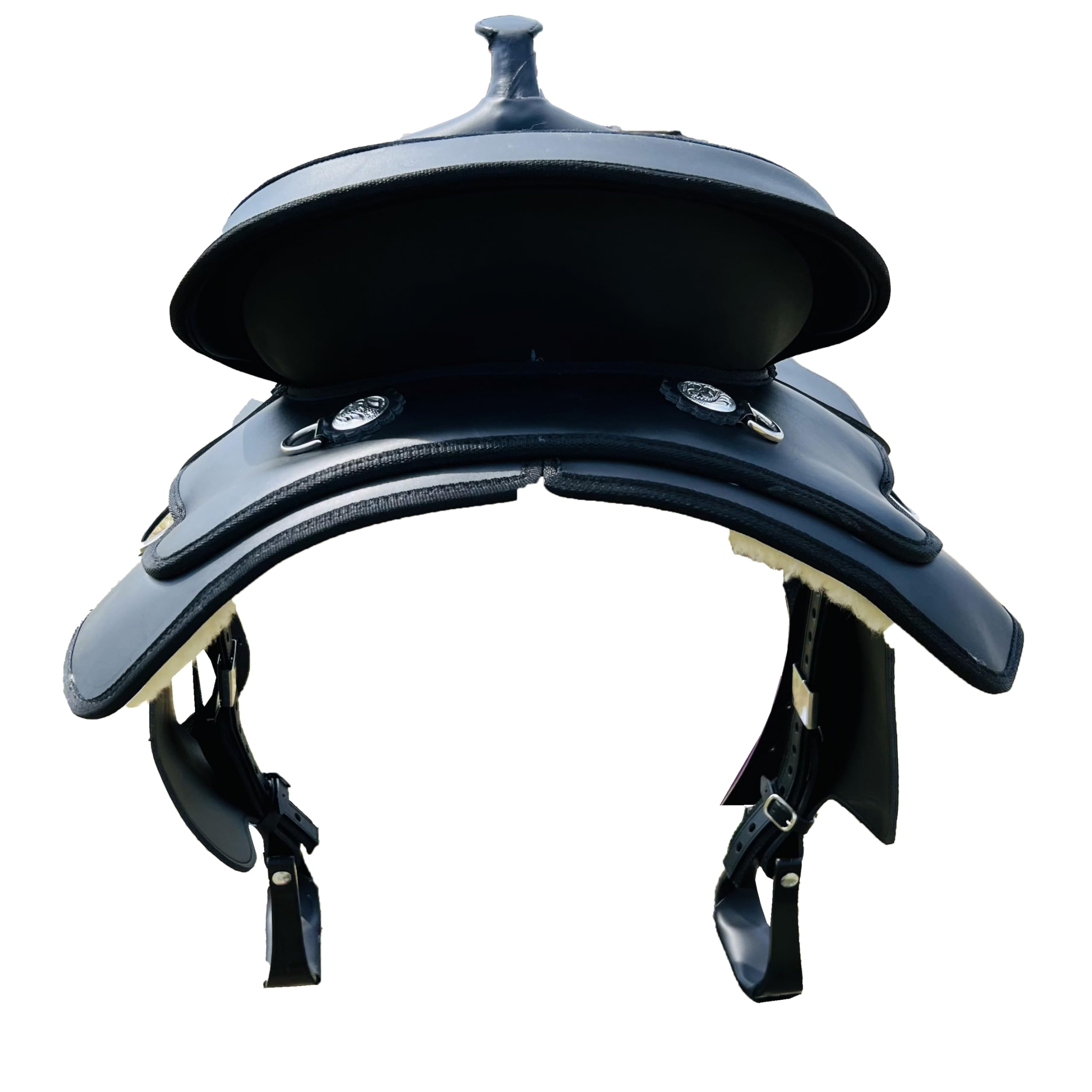 Premium Western Trail Saddle for Adults - Straight Round Design Comfortable Riding Saddle for Pleasure & Trail Riding - Perfect for Horseback Riding, Ranch Work & Outdoor Adventures