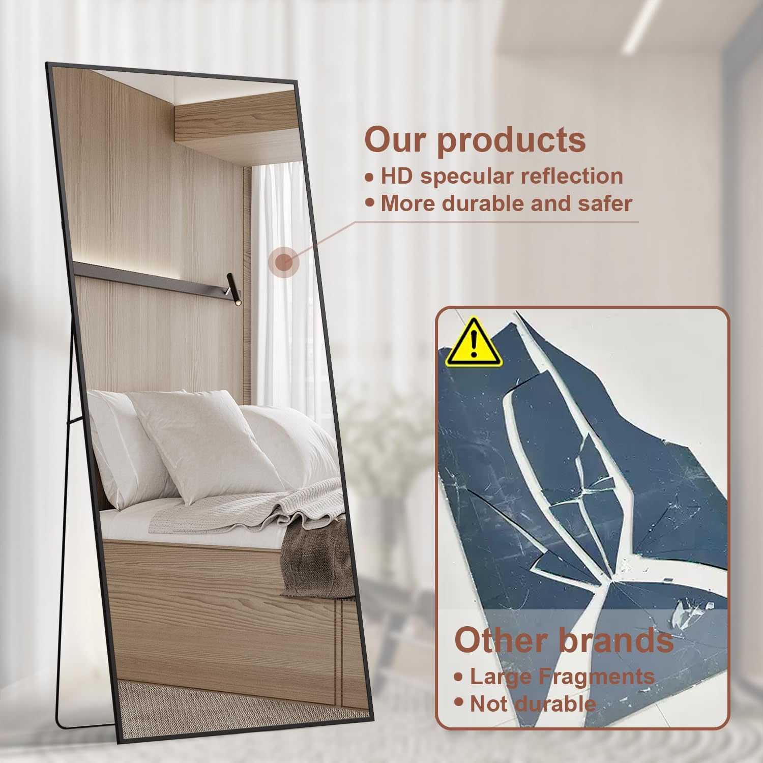 Full-Length Mirror with Stand - 60