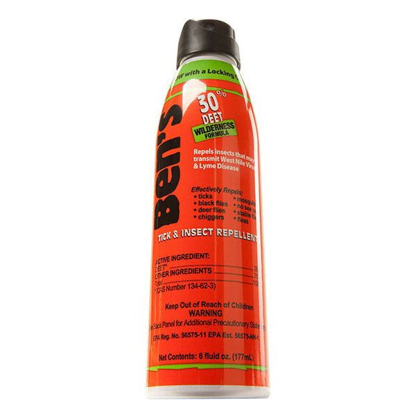 30% DEET Eco-Friendly Insect Repellent Spray - 6oz Bottle for Outdoor Camping, Hiking & Travel Protection