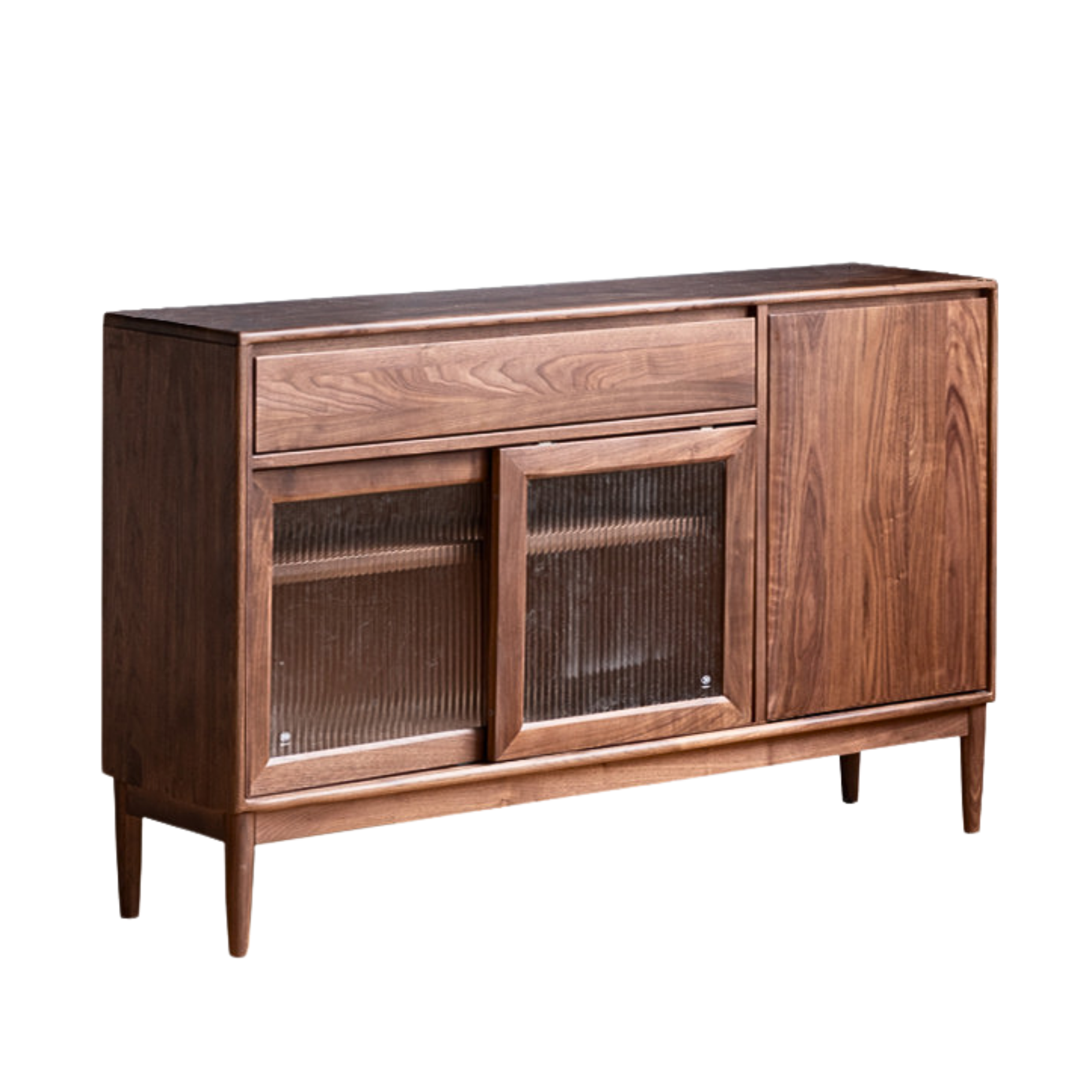 49.2x15.7x35.4 inch / 125x40x90cm / Rich Dark walnut color/ sideboard