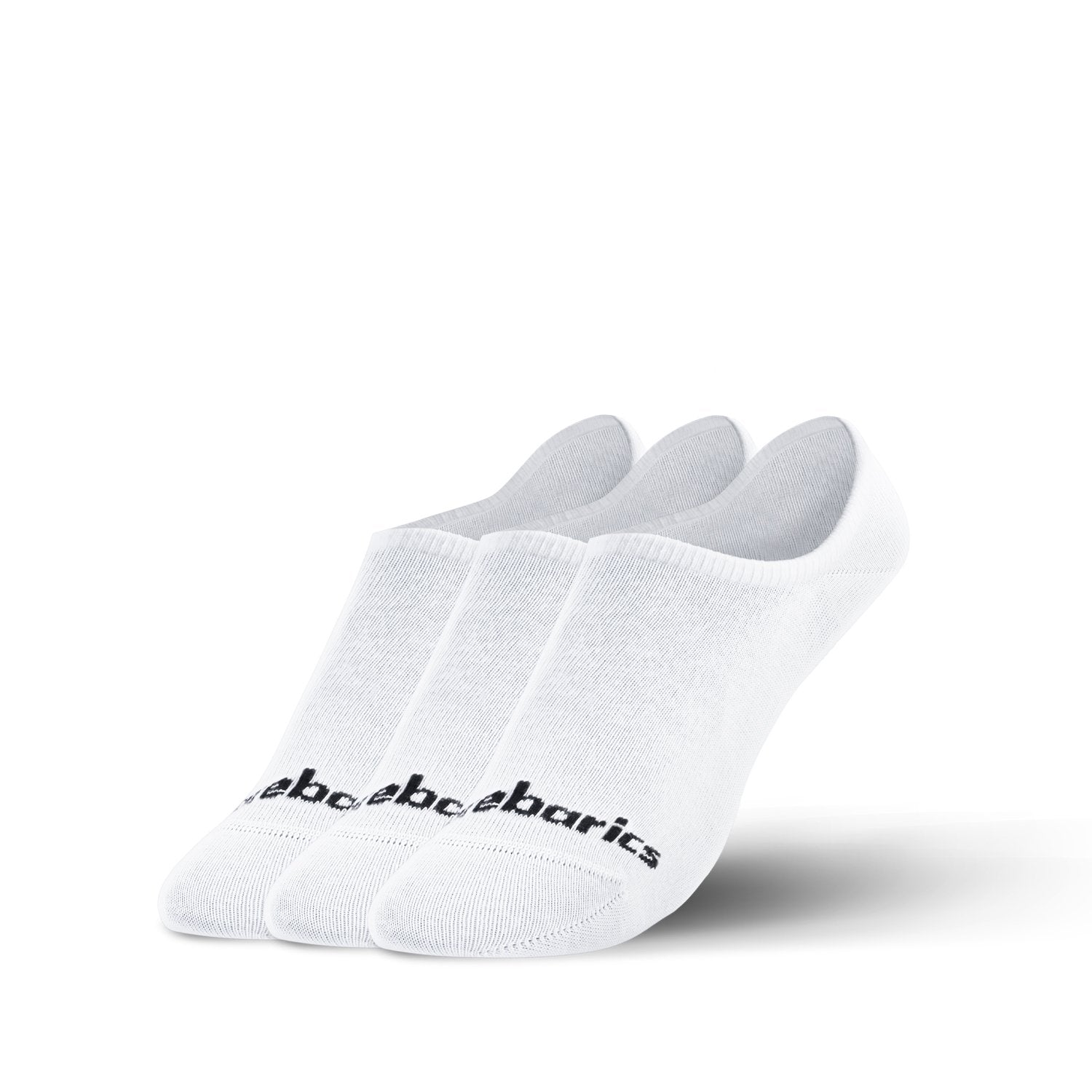 Barebarics Barefoot No Show Socks for Men & Women - 3 Pack White - Perfect for Running, Yoga & Minimalist Shoes