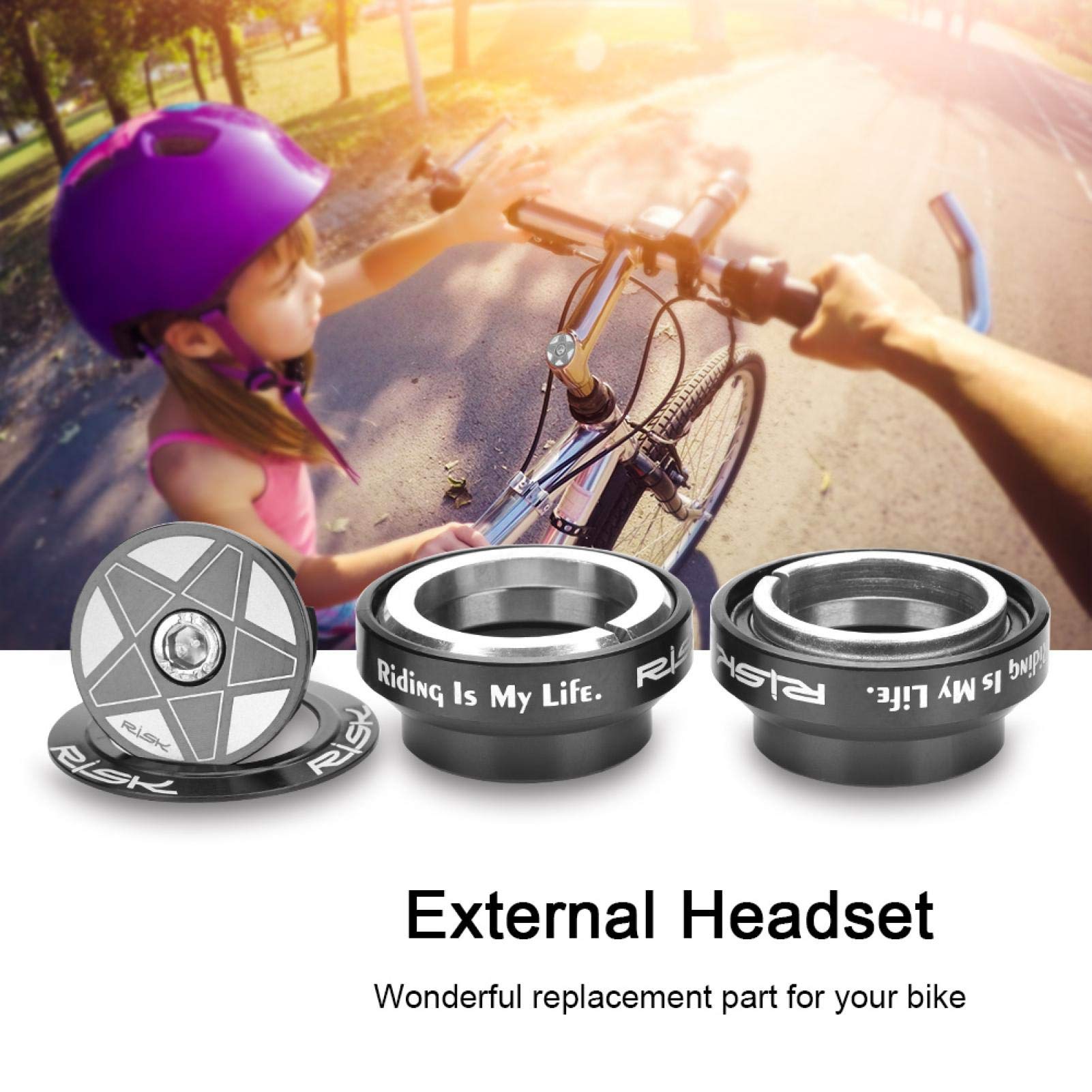 High Precision CNC Machined 34mm Bike Headset Bearing - Aluminum Alloy Fork Bearings for Mountain & Road Bikes | Durable Bicycle Headset for Smooth Steering & Enhanced Cycling Performance