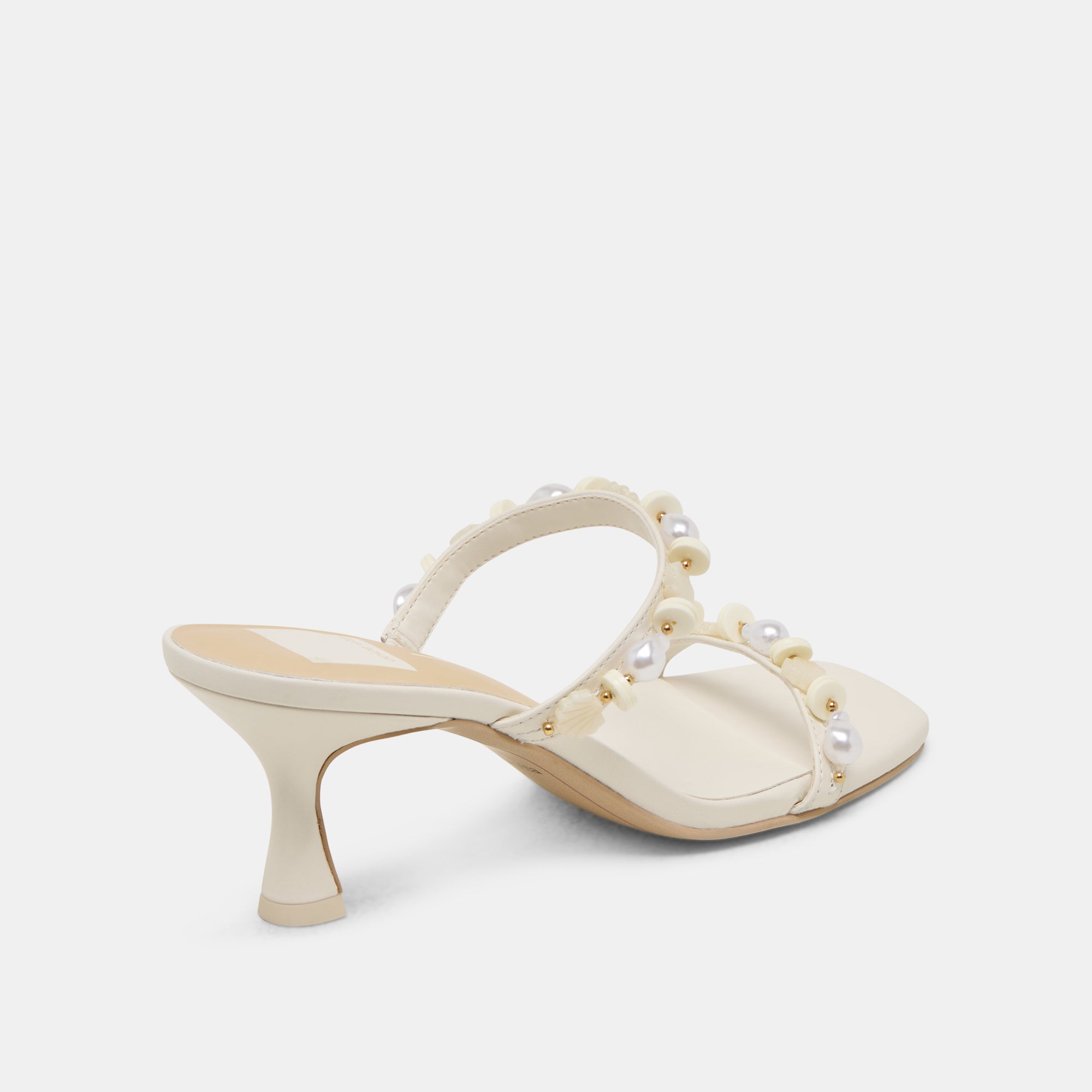 GRASON Women's White Leather Heels - Comfortable High Heel Shoes for Party, Wedding & Office Wear - Stylish Dress Pumps for Women