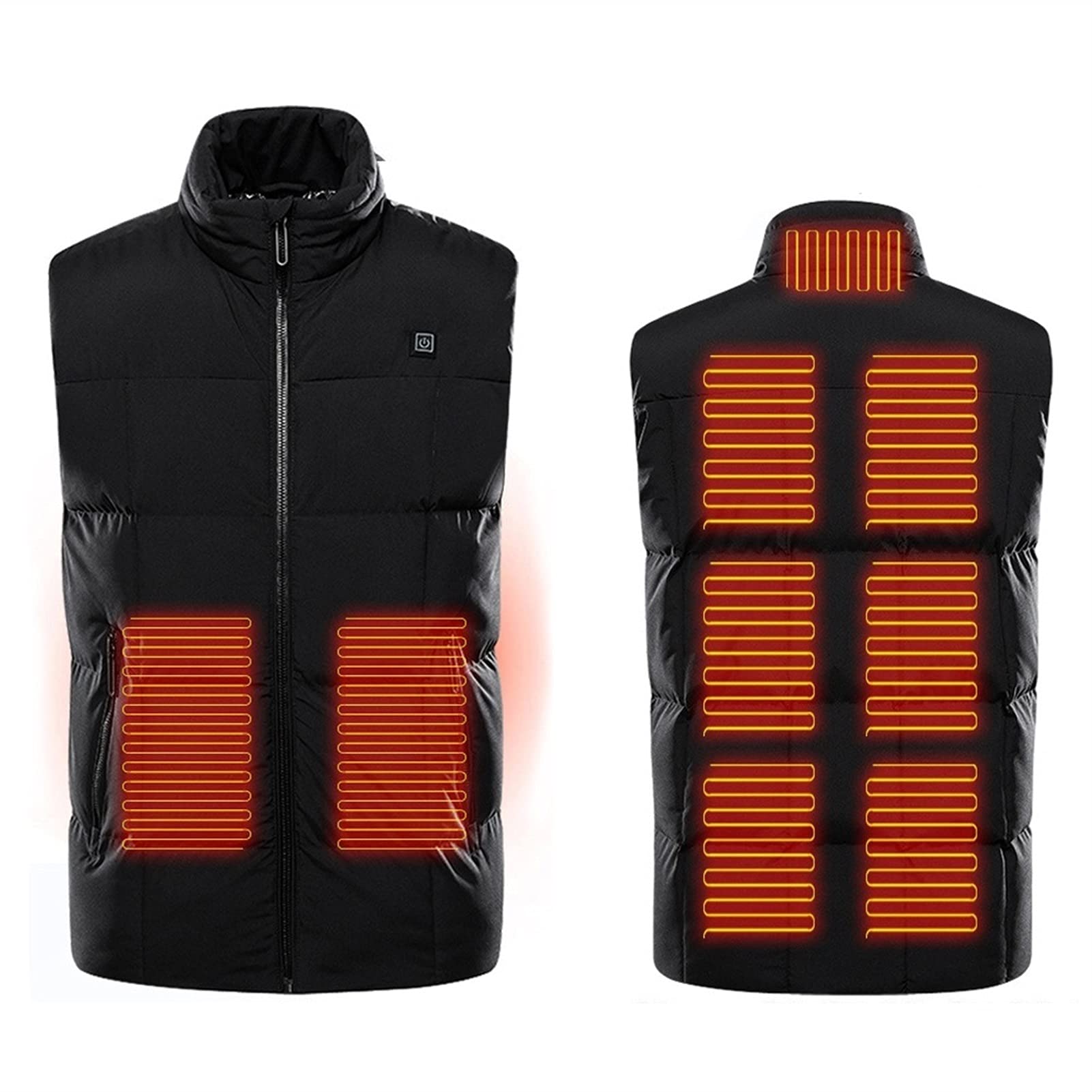 USB Heated Vest for Men & Women - Adjustable Temperature Electric Heating Jacket, Rechargeable Battery-Powered Body Warmer - Perfect for Outdoor Activities, Winter Sports & Cold Weather Commuting