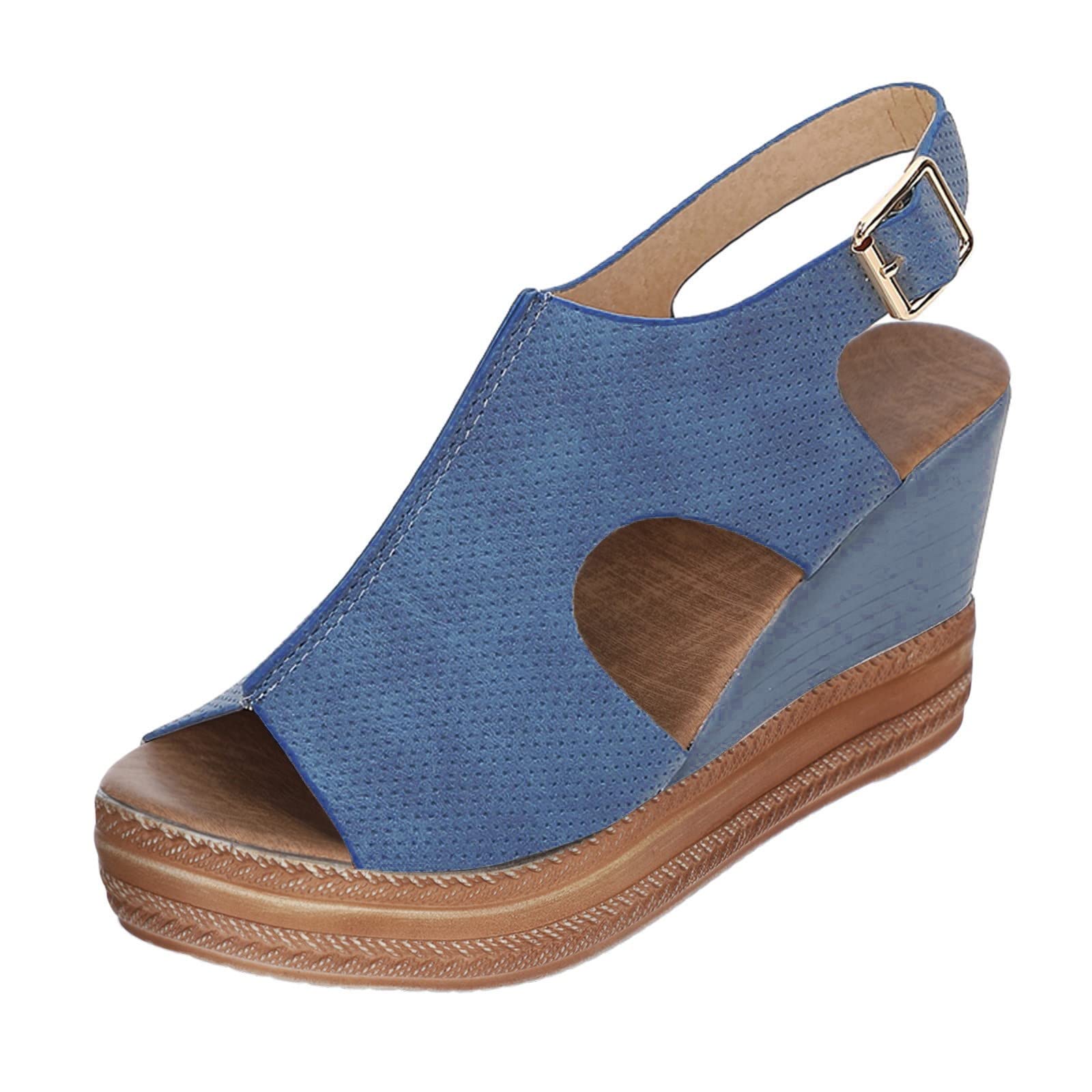 Women's Comfortable Roman Strap Sandals with Arch Support - Fashionable Solid Color Ladies Sandals for Walking, Travel & Summer Outfits