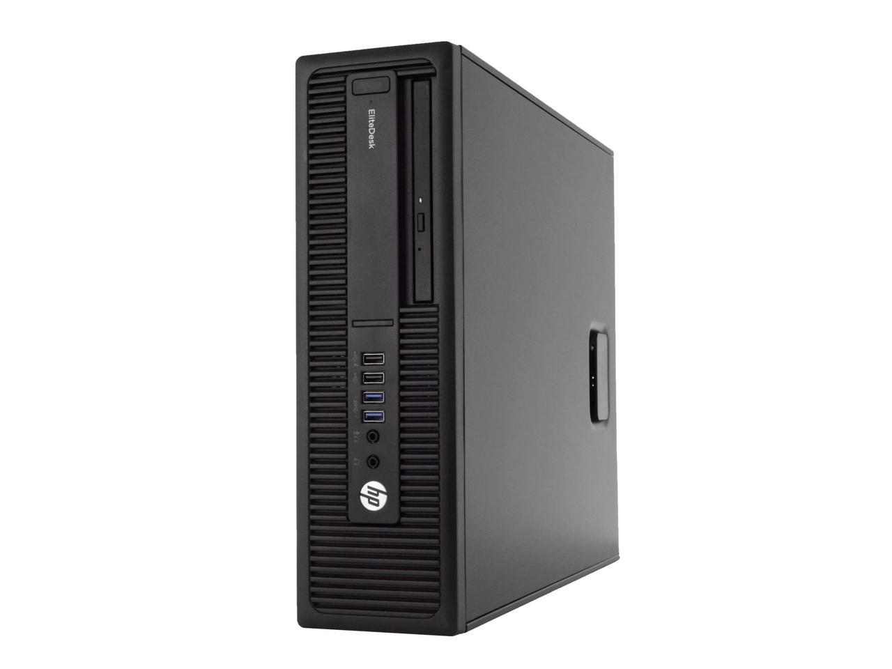 HP EliteDesk 800 G2 SFF Business Desktop PC - Intel Core i5-6500 Quad-Core 3.6GHz, 16GB DDR3 RAM, 512GB SSD, WiFi, Windows 10 Pro - Triple Monitor Support for Office & Home Use
