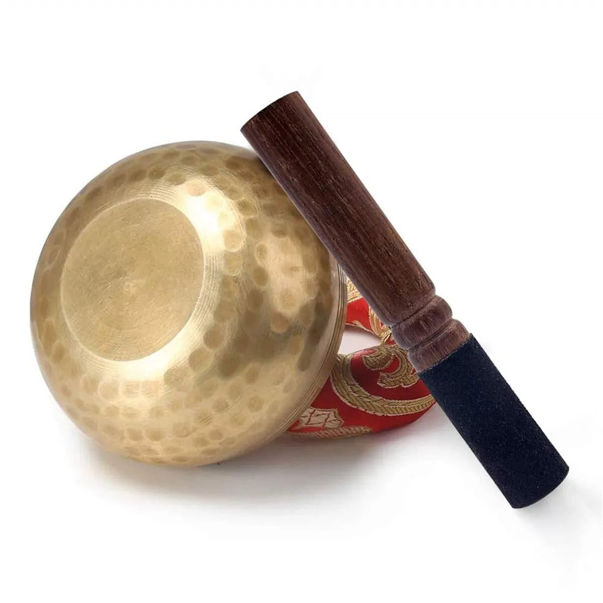 Authentic Tibetan Singing Bowl Set - Handcrafted Meditation Sound Bowl for Relaxation, Yoga & Mindfulness - Perfect Spiritual Gift for Healing & Stress Relief (Use in Meditation, Therapy, Yoga Studios & Home Decor)