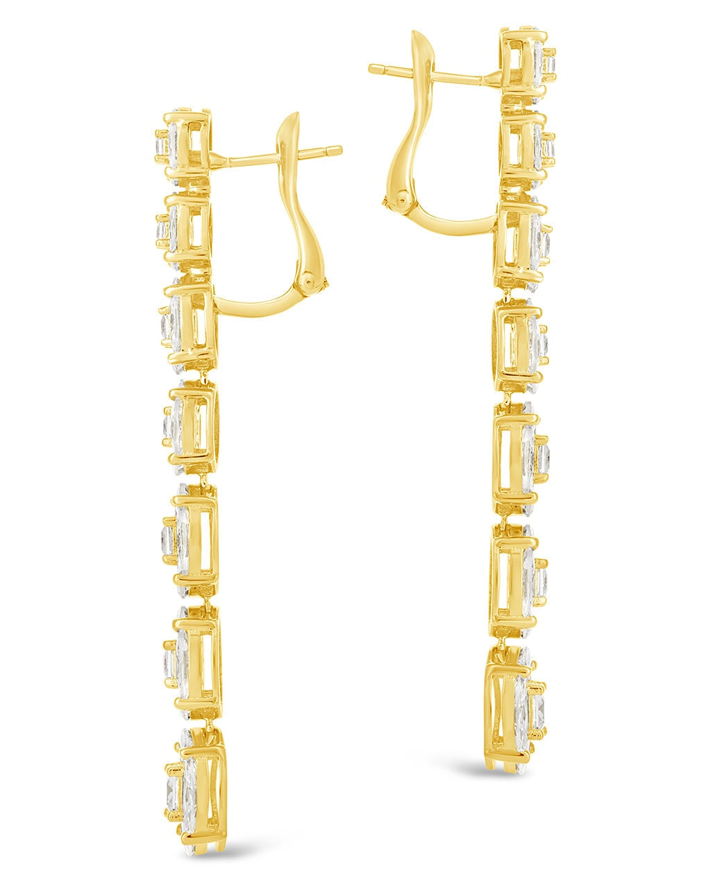 LeAnn CZ Drop Stud Earrings for Women - Sparkling Cubic Zirconia Dangle Earrings for Daily Wear, Parties & Special Occasions