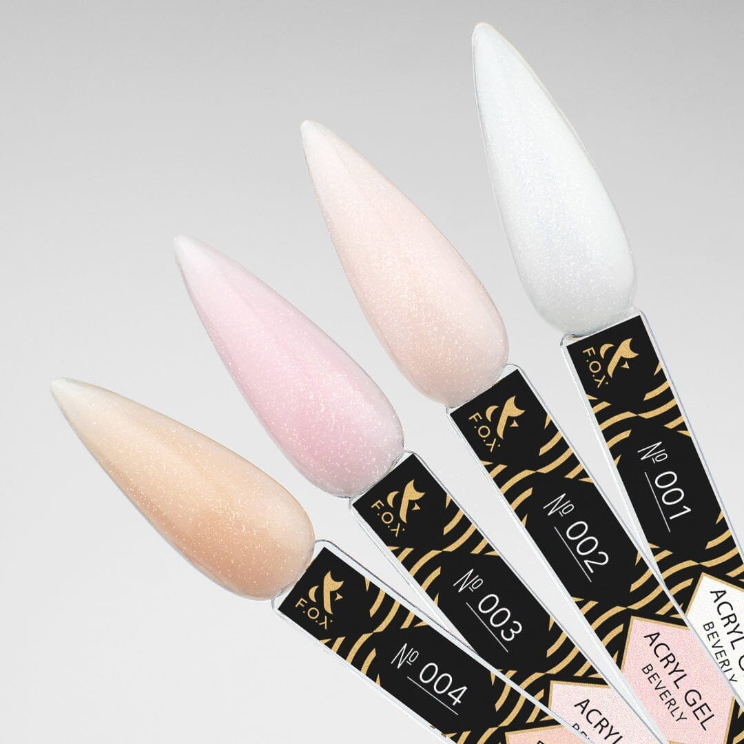 F.O.X Acrygel (Polygel) Nail Extension Kit - Beverly 004, 30ml | Professional UV/LED Gel for Strong & Natural-Looking Nails | Perfect for Salon & Home Manicures