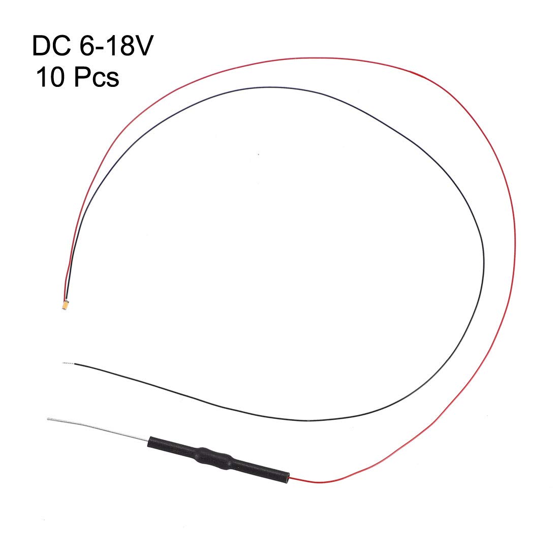 10PCS Prewired 0805 Pink SMD LED Diodes - 6-18V DC Micro Wired LEDs with Resistor for Circuit Boards, DIY Electronics & Small Lighting Projects