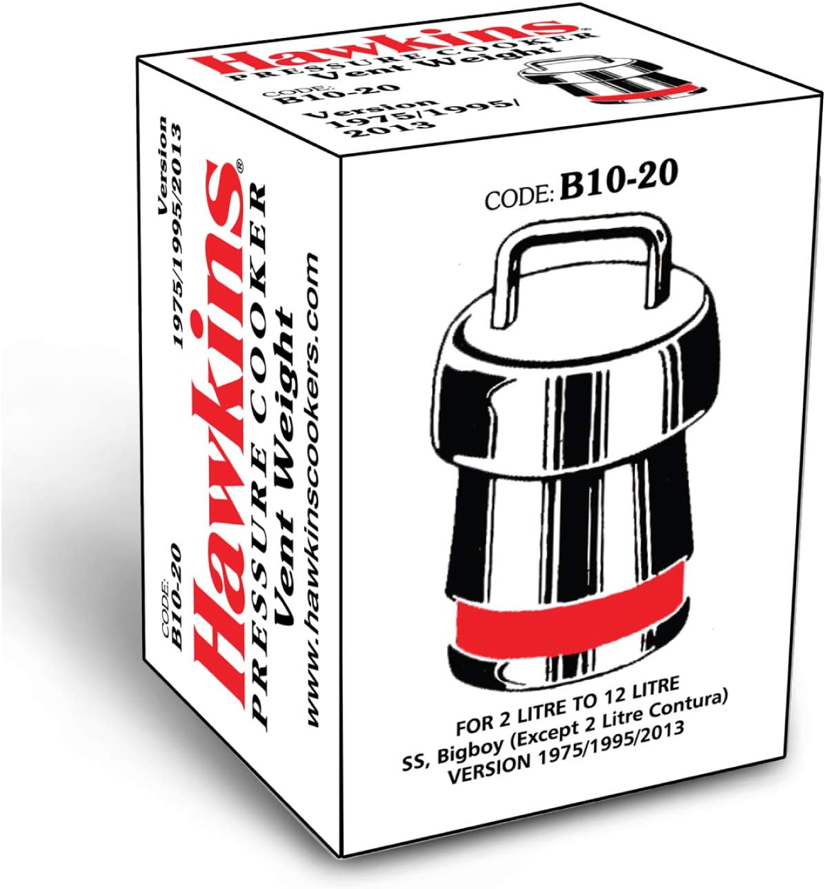 Hawkins Pressure Cooker Vent Weight Replacement for Classic & Stainless Steel Models - Perfect for Canning, Steaming & Fast Cooking