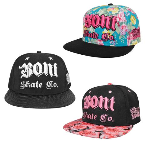 Bont Snapback Hat for Men & Women - Adjustable Flat Bill Baseball Cap - Stylish & Comfortable for Outdoor Sports, Casual Wear & Street Fashion