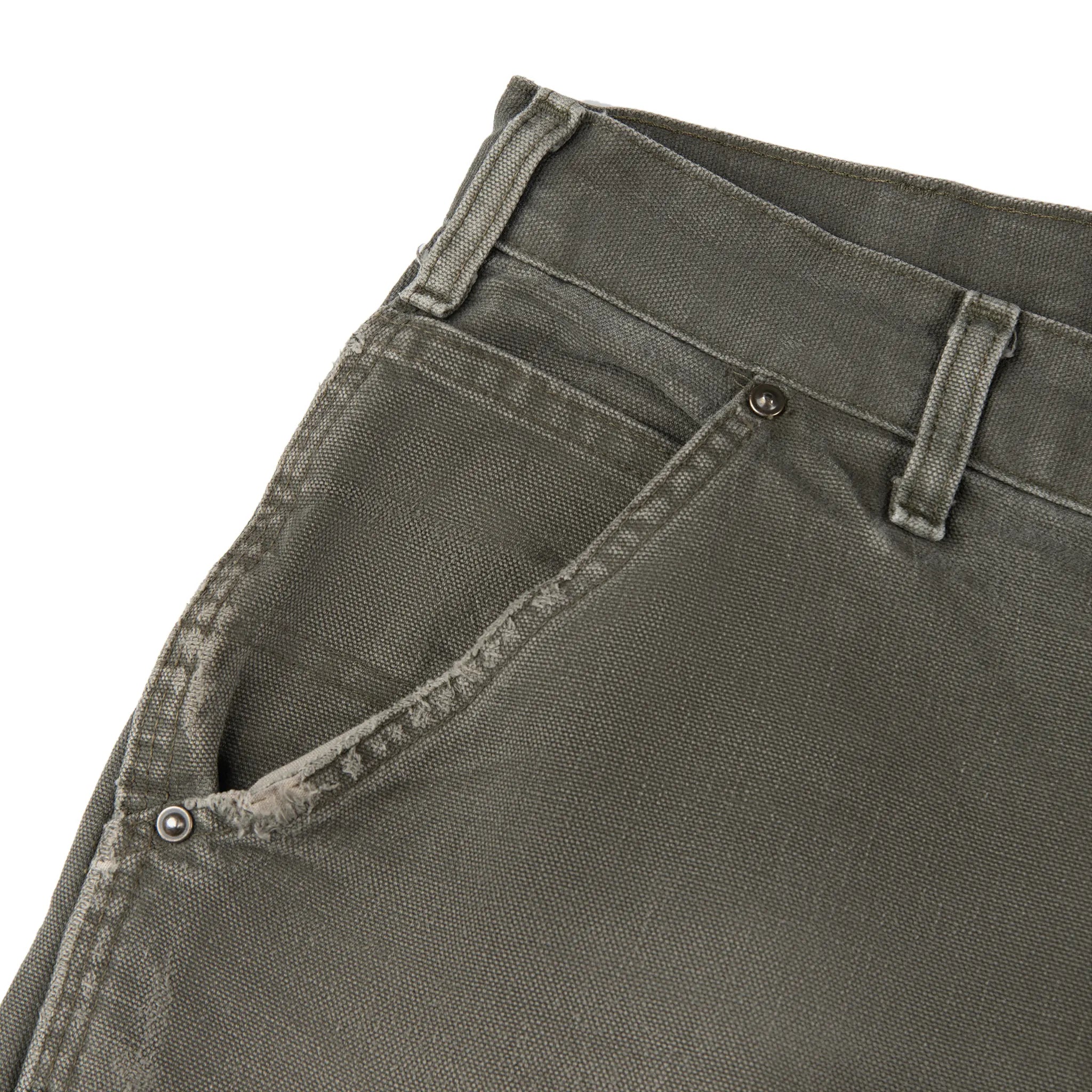 Carhartt Carpenter Work Shorts for Men - Durable Green Cargo Shorts for Construction, Landscaping & Outdoor Work
