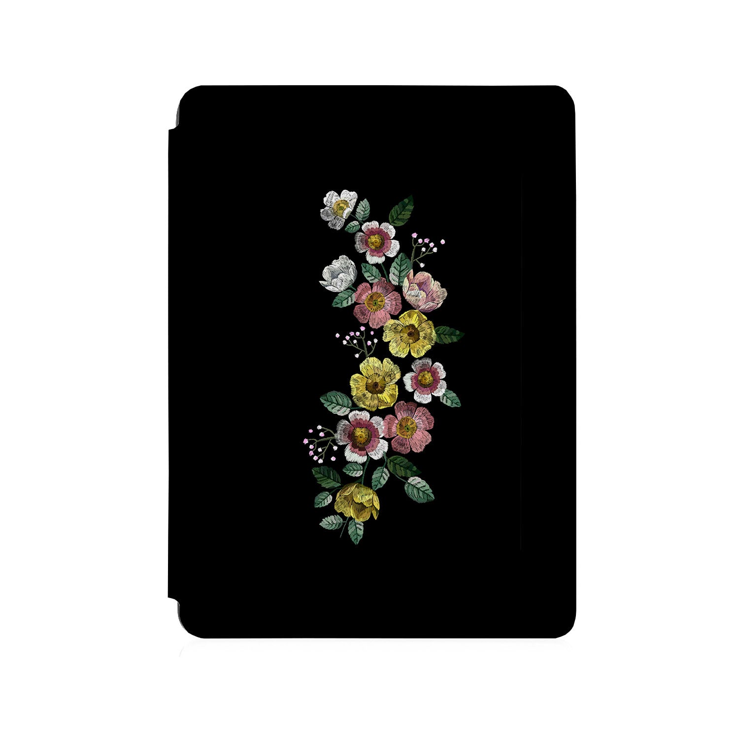 Microsoft Surface Case - Premium Black Flower Design Protective Cover for Surface Pro/Book/Laptop - Perfect for Work, Travel & School