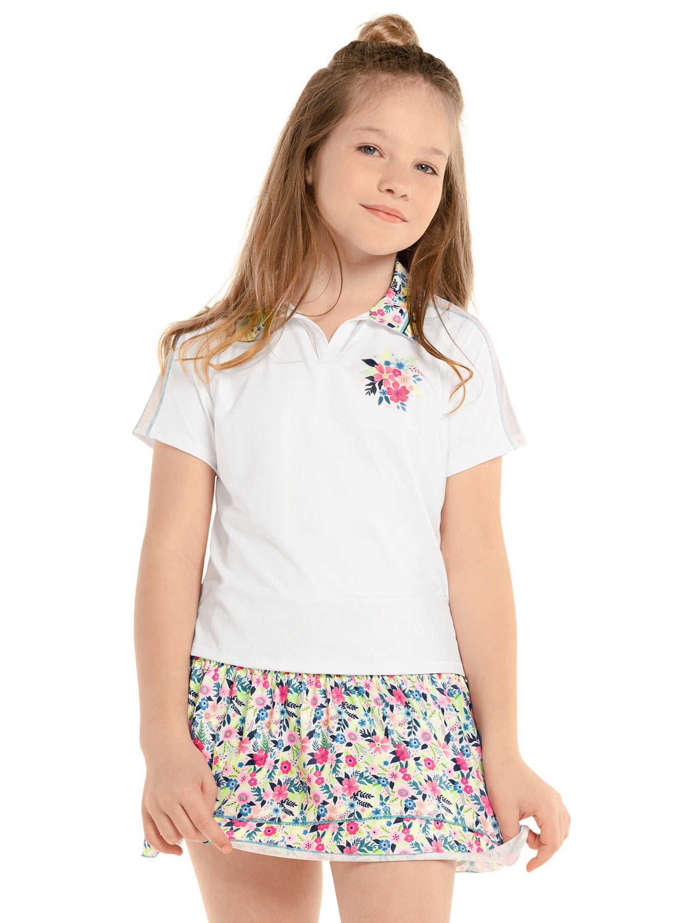 Flower Frenzy Smocked Skirt for Girls | Floral Ruffle Dress for Toddler & Kids | Perfect for Spring Outfits, Birthday Parties & Photo Shoots