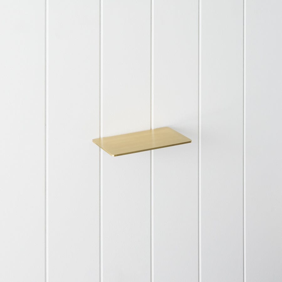 Brushed Brass Soap Shelf - Elegant Bathroom Organizer for Shower, Sink, and Countertop Storage