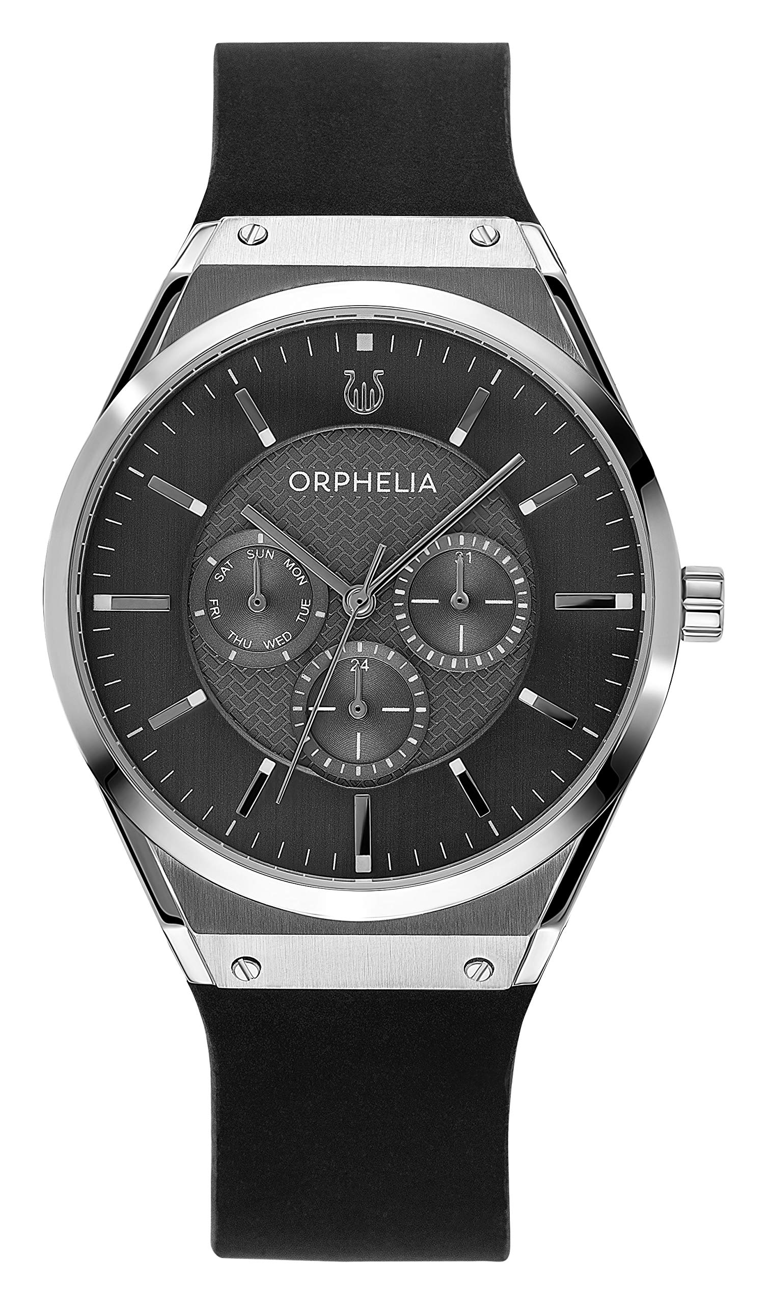 Orphelia Men's Multi-Dial Quartz Watch with Saffiano Leather Strap - Stylish Casual & Business Chronograph for Everyday Wear
