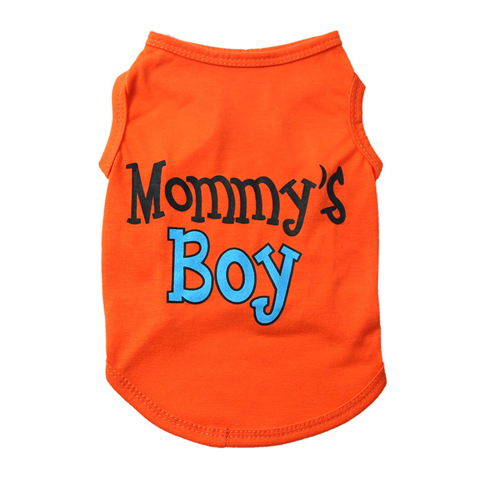 Breathable Polyester Dog Vest with Custom Letter Printing - Spring & Summer Pet Clothes for Small & Medium Dogs (Orange) | Fashionable Puppy Apparel for Boys & Girls - Perfect for Outdoor Walks, Park Visits & Pet Photoshoots