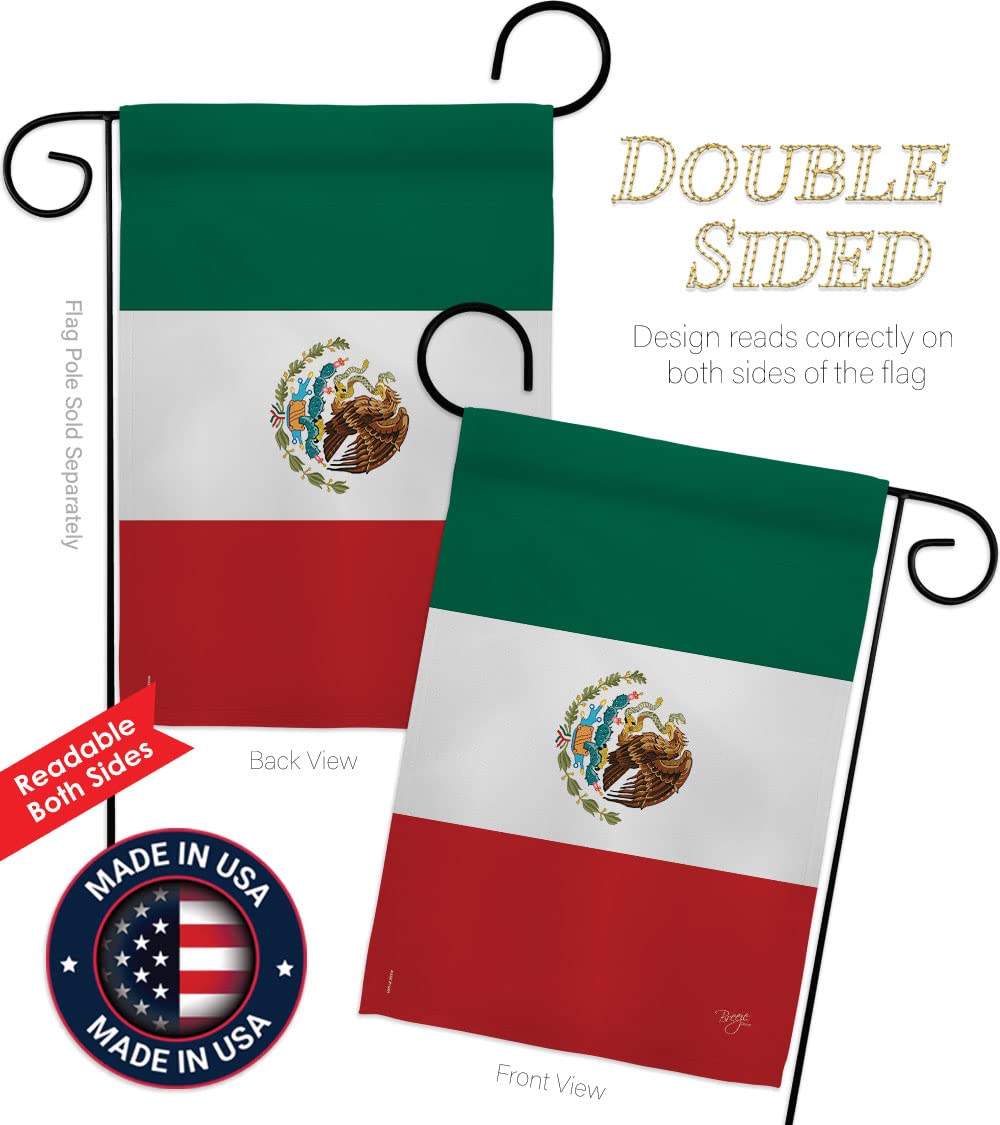 Mexico Garden Flag Set with Stand - Double-Sided Yard Decor Gift for Home