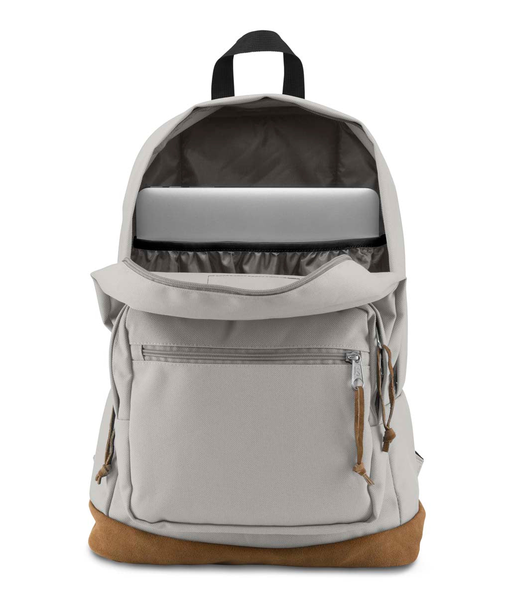 JanSport Right Pack Backpack - Lightweight Laptop Backpack for School & Travel, Grey Rabbit Print, Durable & Water-Resistant - Perfect for Students, Commuters & Outdoor Adventures