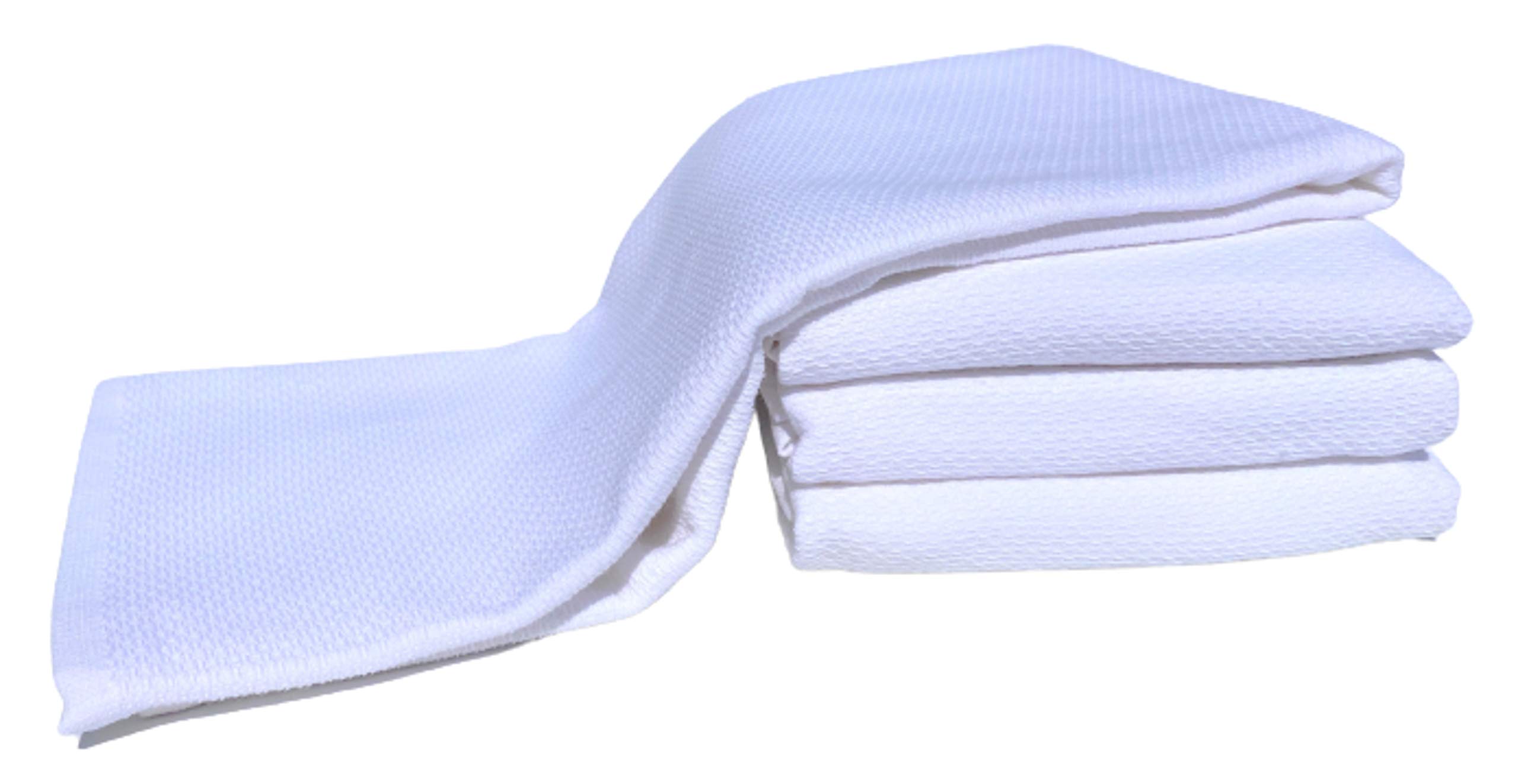 Williams-Sonoma Premium 100% Cotton All-Purpose Kitchen Towels Set of 4 - White - Absorbent & Durable for Cooking, Cleaning & Dish Drying