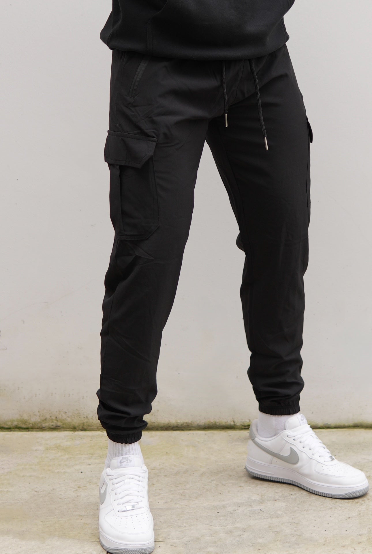 Cerus Black Core Cargo Jogger Pants for Men - Stylish Utility Joggers with Multiple Pockets | Perfect for Casual Wear, Workout & Outdoor Activities