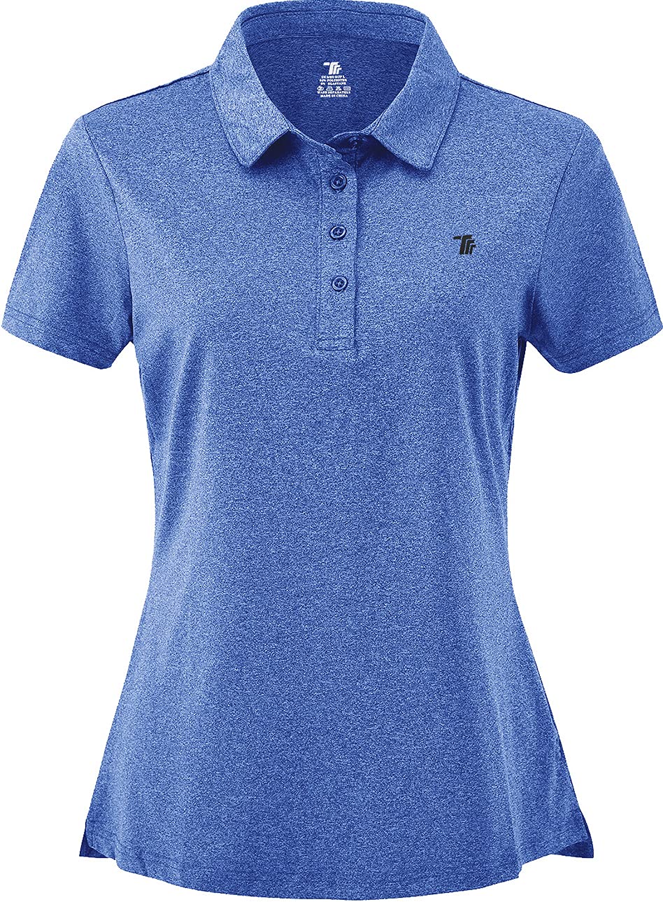 Women's Moisture Wicking Golf Polo Shirts - Breathable Short Sleeve Ladies Golf Tops for Summer - Perfect for Golf Course, Driving Range & Casual Wear
