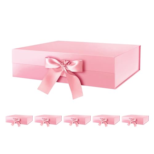 Pink-13.5x9x4.1 Inches-Pack of 6