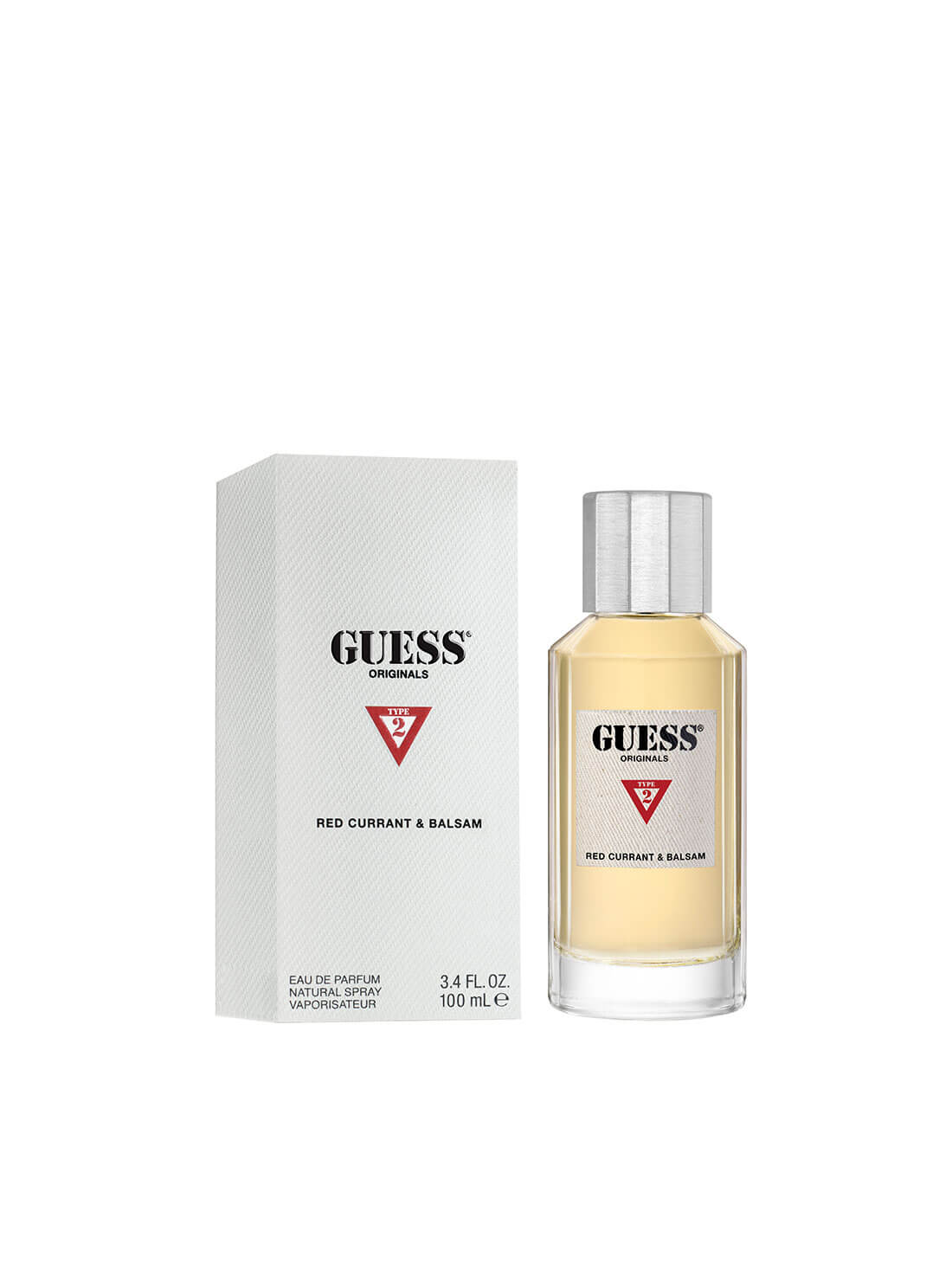 Guess Originals Type 2 Eau de Toilette Spray for Men - 3.4 oz/100ml Fresh Woody Fragrance - Day & Night Wear, Office & Date Cologne