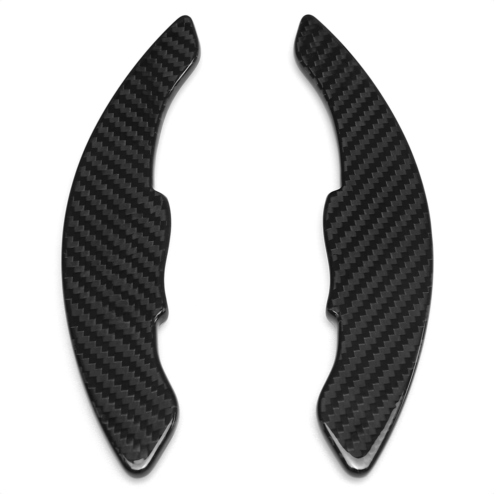 Premium Real Carbon Fiber Steering Wheel Shift Paddle Extender - Compatible with Honda Civic, Accord, CR-V, Odyssey & Acura MDX, RDX - Car Accessories for Enhanced Driving Performance & Sporty Look (Racing, Daily Commute, Car Enthusiasts)