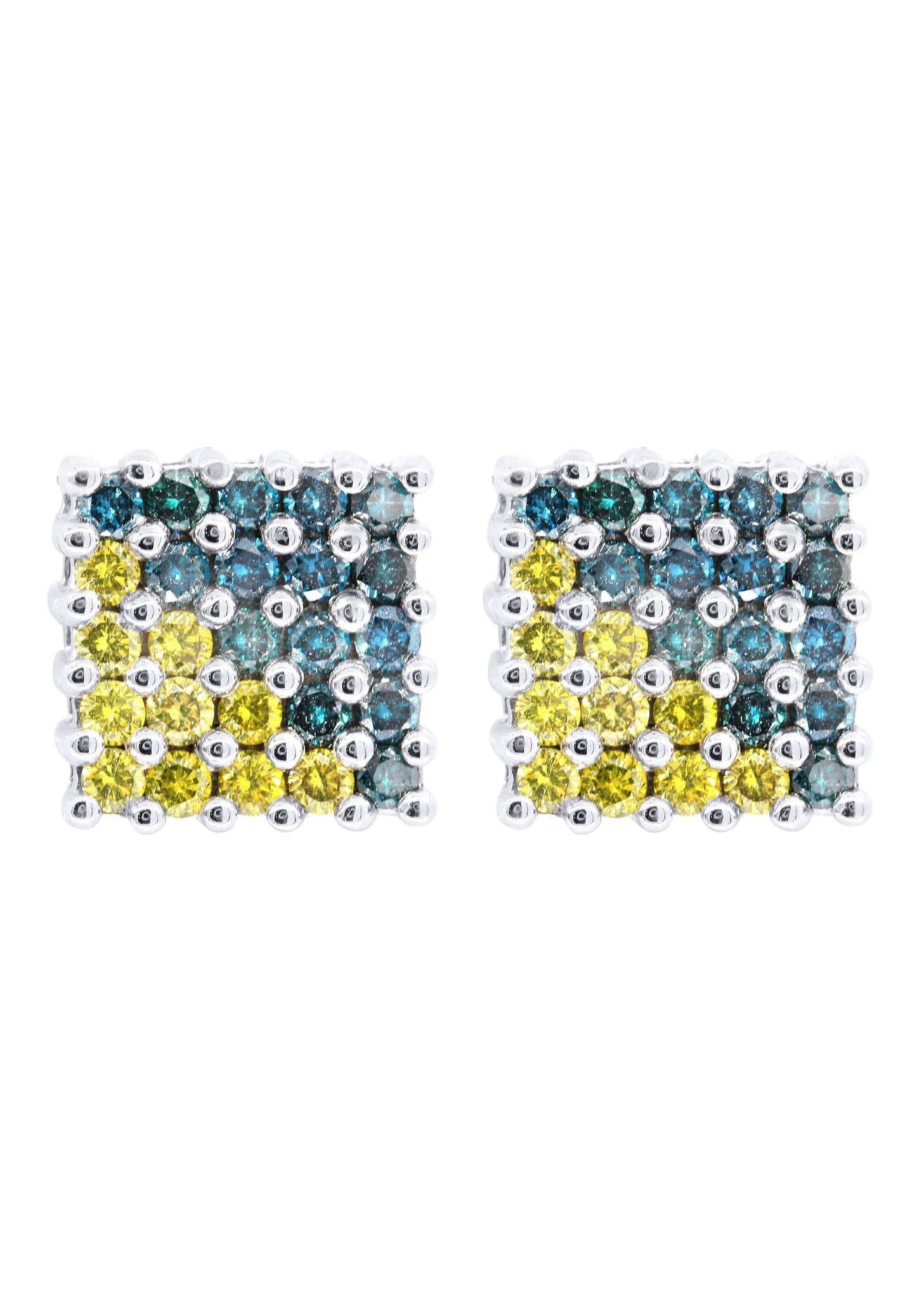 1.16 Carat Diamond Earrings for Men in 14K White Gold – Luxury Stud Earrings for Gifts, Weddings & Special Occasions