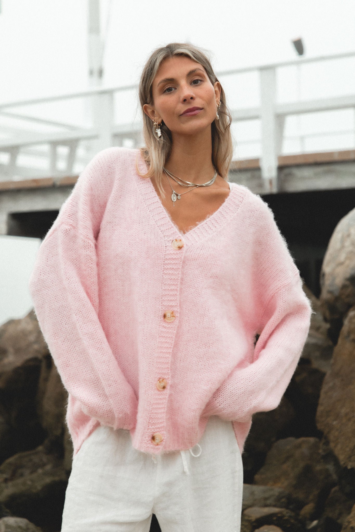 Amelia Button Down Cardigan for Women - Soft & Stylish Open Front Sweater | Perfect for Office, Casual Outfits & Layering