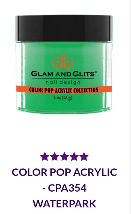 GLAM AND GLITS COLOR POP COLLECTIONS CPA354 - 1 oz Nail Polish Set for Summer Water Park Fun & Pool Parties | Vibrant Long-Lasting Colors