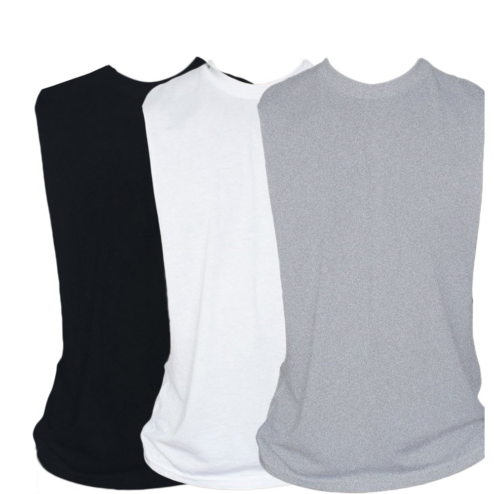 ZUEVI Men's Muscle Cut Off Tank Tops - Bodybuilding & Fitness Sleeveless Gym Shirts - Workout Stringer Tee for Weightlifting, CrossFit & Summer Outdoor Activities