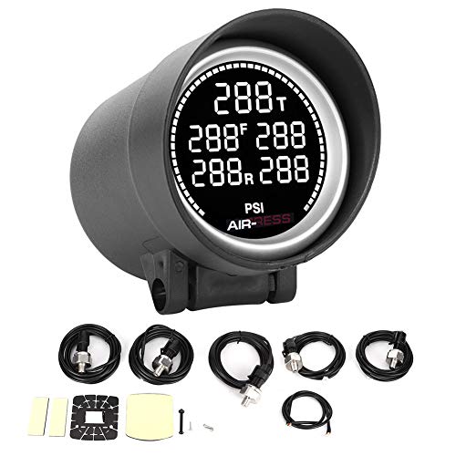 2in Car Air Pressure Gauge with 7-Color Backlight - Digital Tire Pressure Monitor for Pneumatic Shock Absorber & Air Storage Tanks | Perfect for Auto Repair Shops, Truck Drivers & DIY Vehicle Maintenance