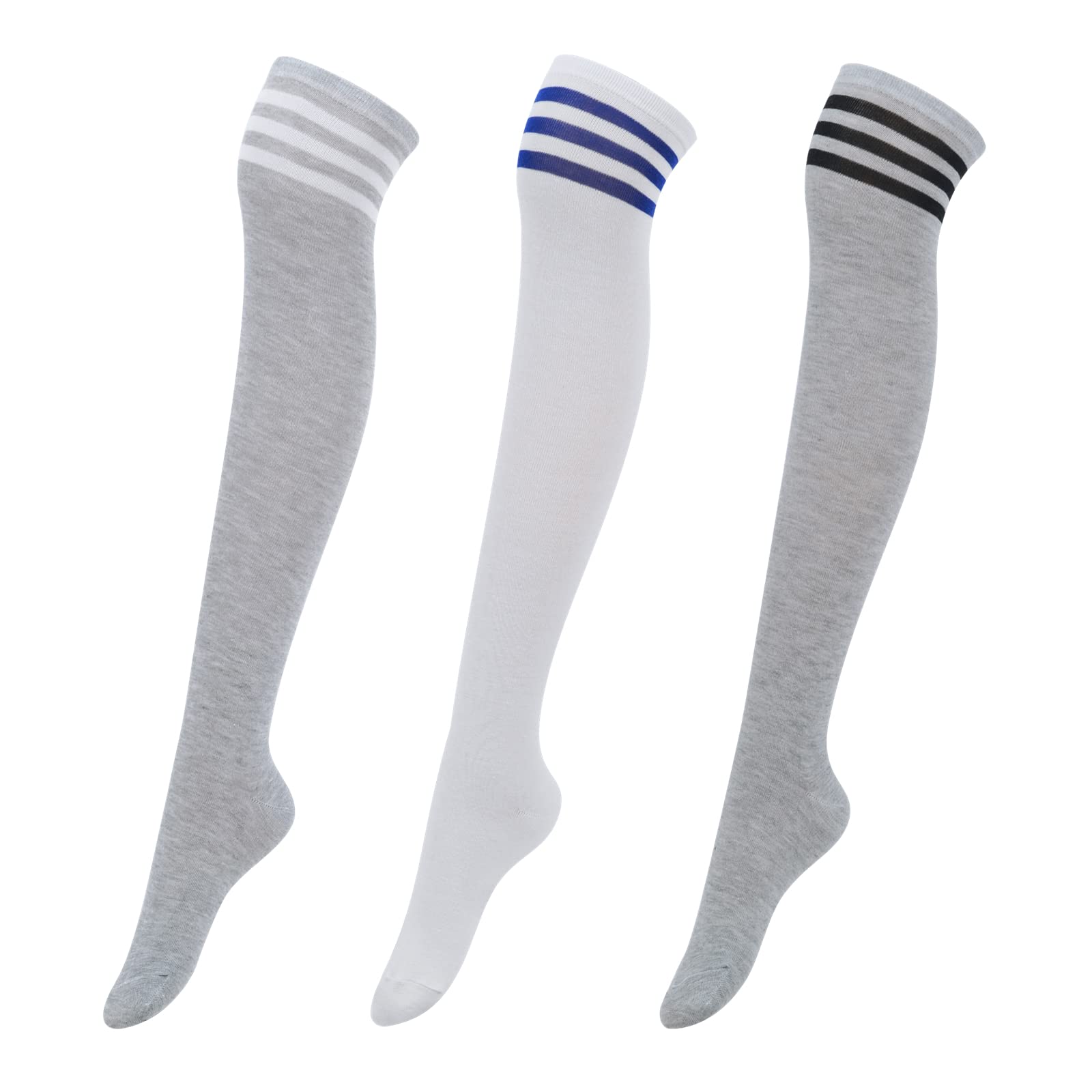 Intgoodluckycc Women's Over The Knee Socks - Thigh High Socks for Women, Long Knee High Stockings, Fashionable & Comfortable - Perfect for Winter, Cosplay, Office & Daily Wear
