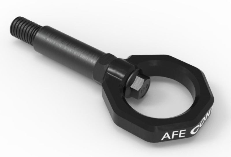 aFe Control Front Tow Hook - Black - Fits 2020-2021 Toyota GR Supra (A90) - Perfect for Off-Road Recovery & Track Day Safety
