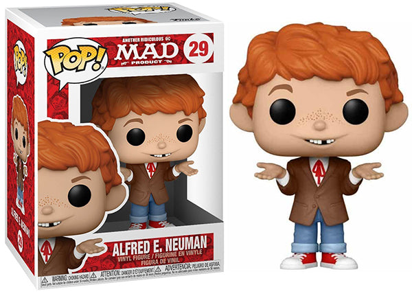 Alfred E. Neuman MAD Magazine Collectible Figurine - 29cm Vintage Cartoon Character Statue for Comic Fans & Pop Culture Collectors - Perfect for Display Shelves, Office Decor, and Gift Giving