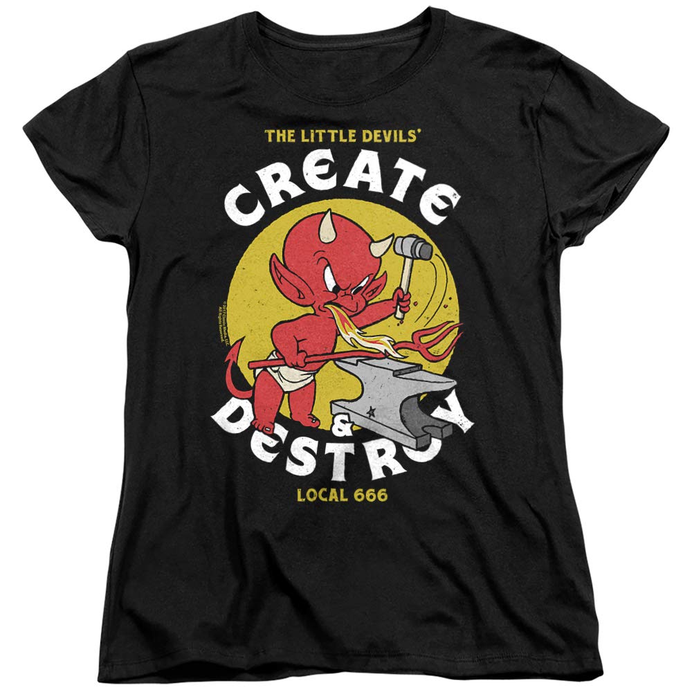 Hot Stuff Local Devils Women's T-Shirt | Vintage Graphic Tee for Women | Casual Streetwear | Perfect for Concerts, Parties & Everyday Wear