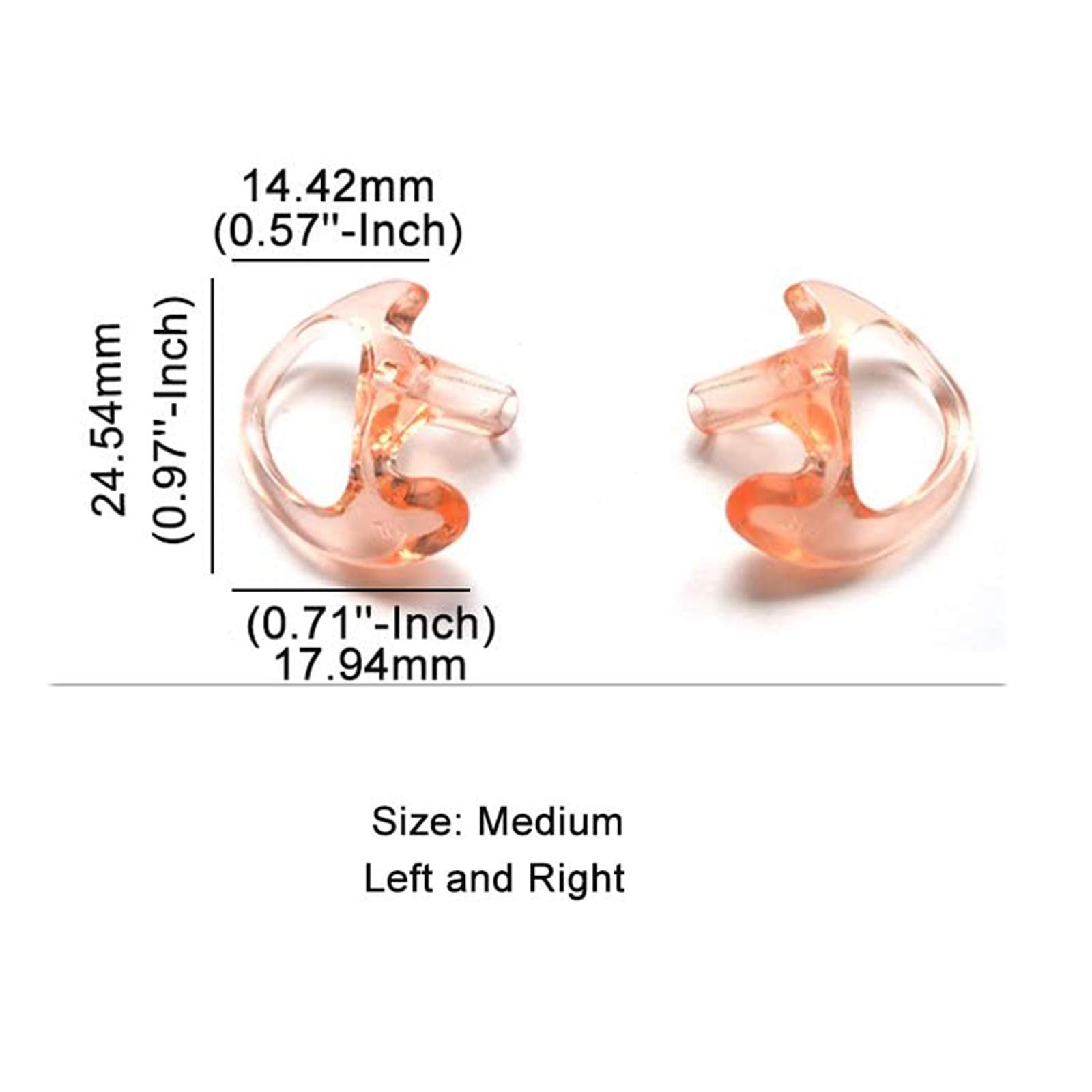 TWAYRDIO 3.5mm Police Surveillance Earpiece - Covert Acoustic Tube Headset for Two-Way Radios, Walkie Talkies & Communication Devices - Ideal for Security Guards, Law Enforcement & Event Staff