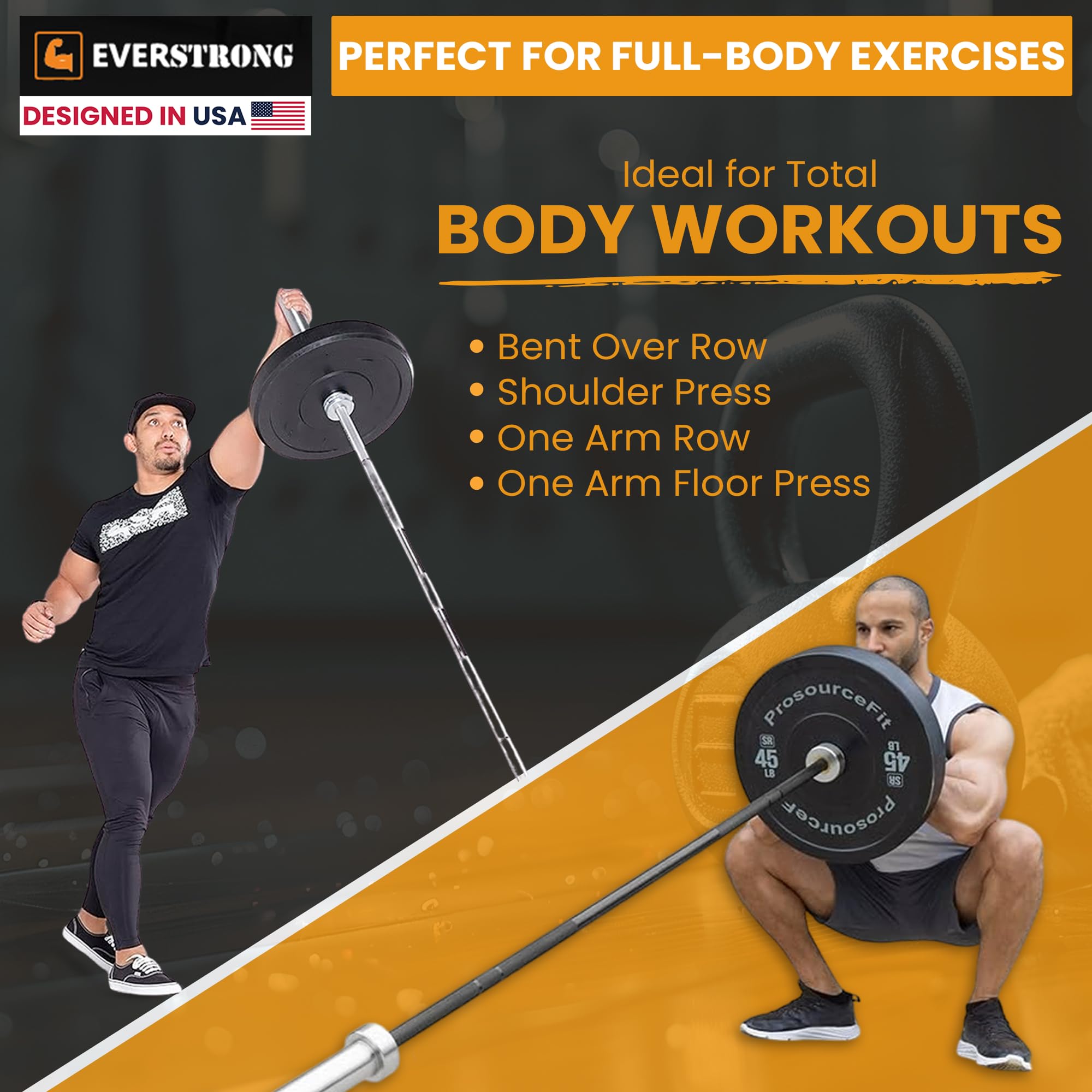 EVERSTRONG T Bar Row Attachment with V Bar Handle - 360° Swivel Landmine Attachment for Barbell - Full Body Workout Equipment for Home Gym - Deadlifts, Squats, Rows - Compact Design for Small Spaces - Perfect for Strength Training & Functional Fitness