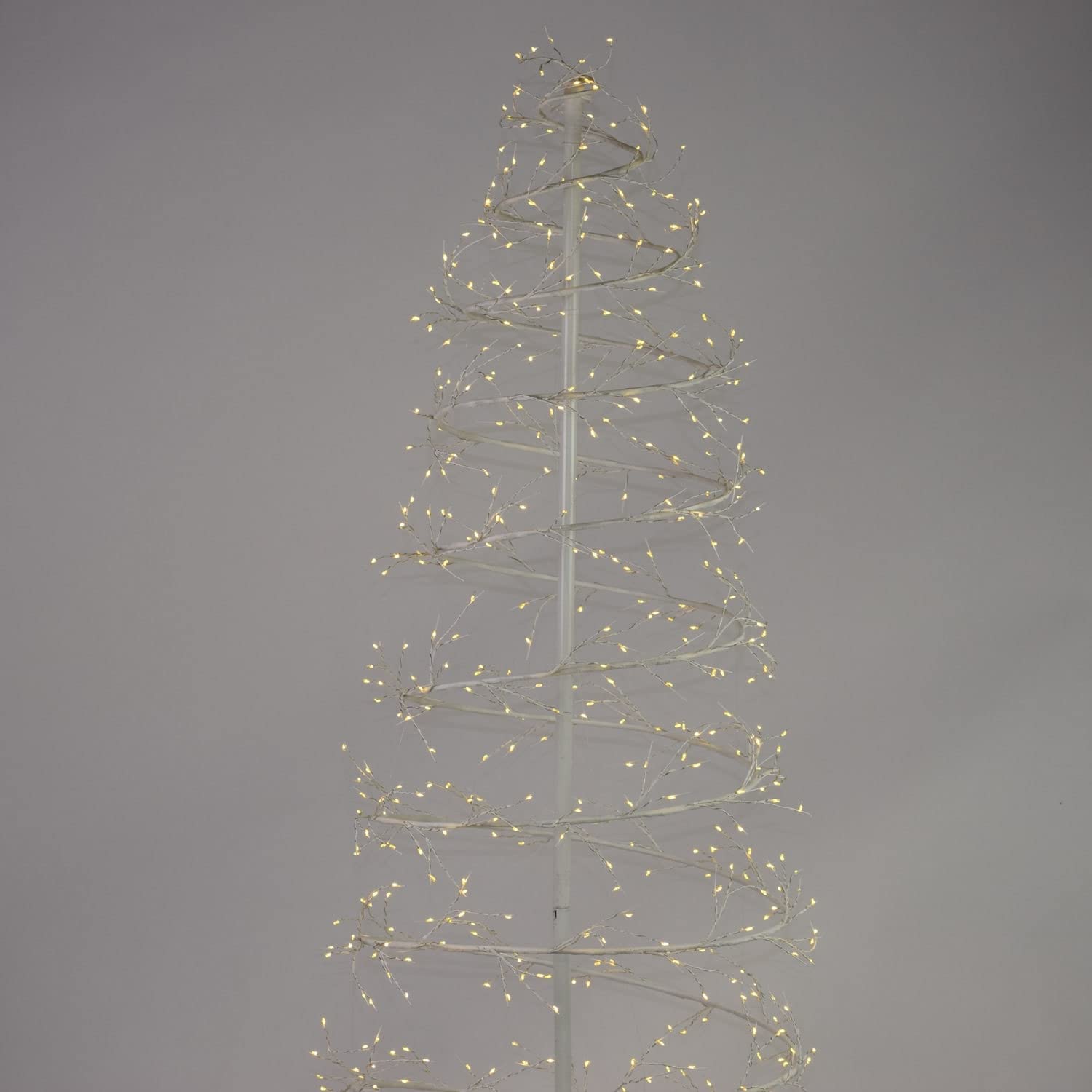Hi Line Gift Ltd. White Revolve Tree - Perfect for Christmas Decorations, Home & Office Holiday Decor, Festive Centerpiece