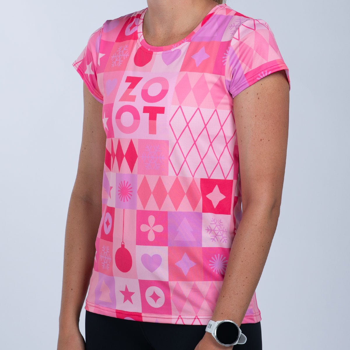Women's Limited Edition Holiday Spirit Running Tee - Perfect for Christmas Jogging, Festive Workouts & Seasonal Outdoor Activities