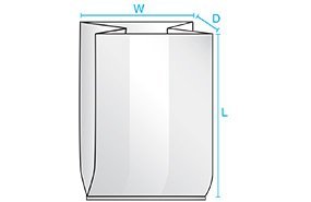 Clear Gusseted Poly Bags 3 Mil - 12