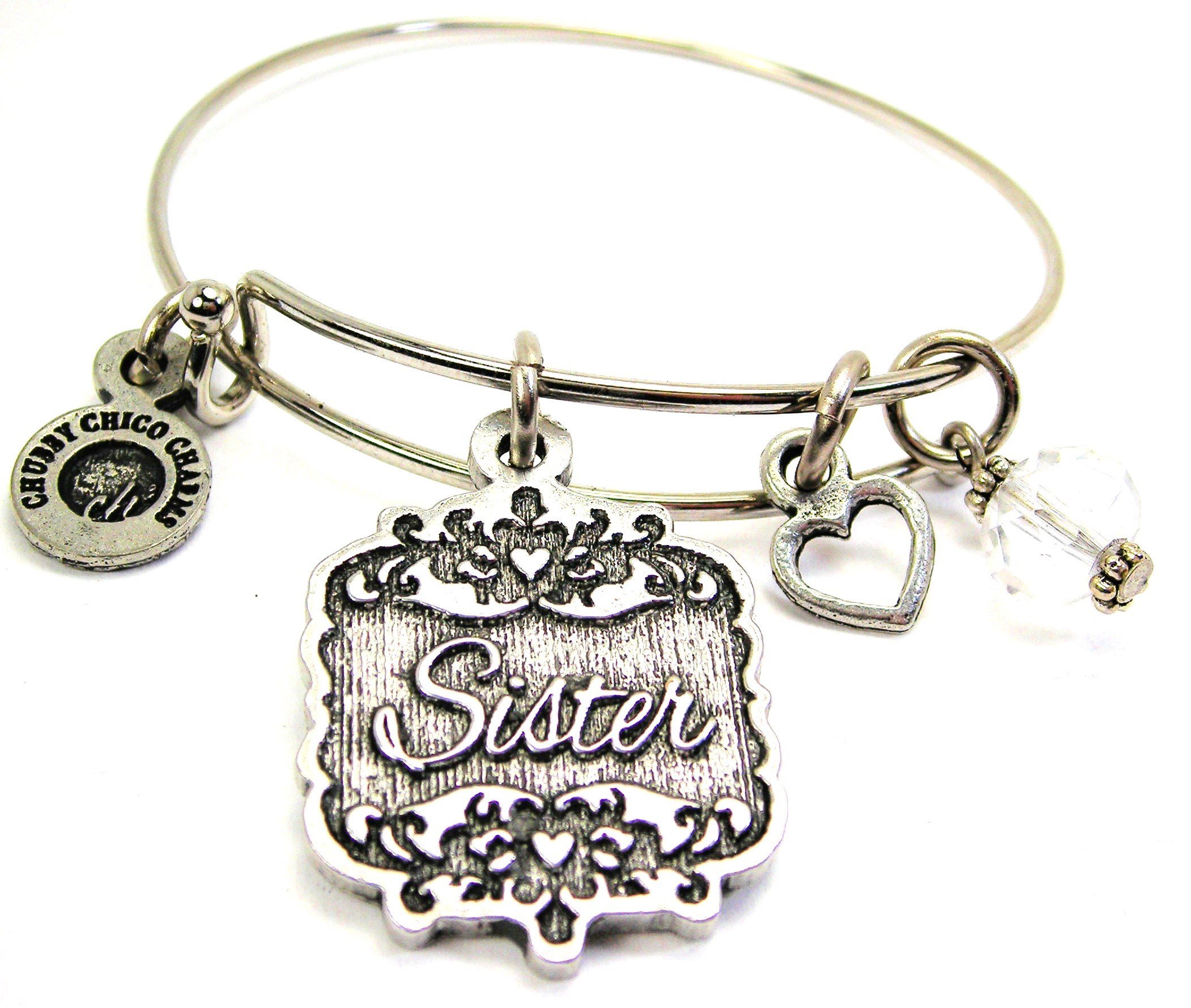 Victorian Scroll Expandable Wire Bangle Bracelet for Women - Adjustable 2.5