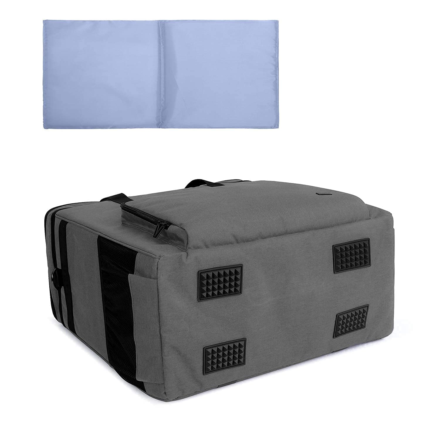 CURMIO Single & Double Layer Desktop Computer Travel Bag for PC Tower Case - Fits Keyboard, Cables & Mouse | Portable Protection for Office, Gaming & Business Travel