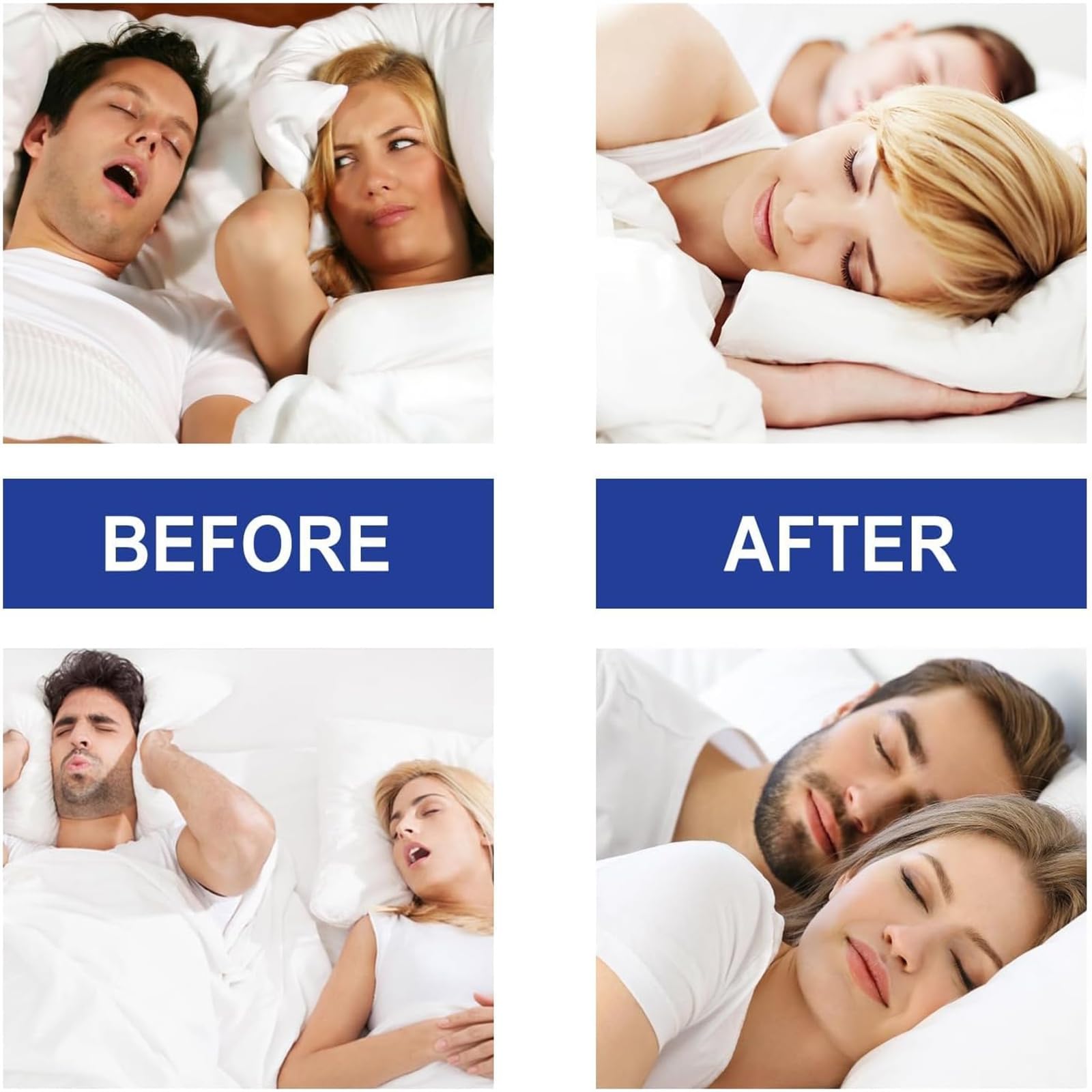 Noctivo Anti Snoring Mouth Tape for Sleep Apnea Relief - Comfortable & Breathable Sleep Strips (2 Pack) - Stop Snoring, Improve Sleep Quality & Nighttime Breathing for Adults