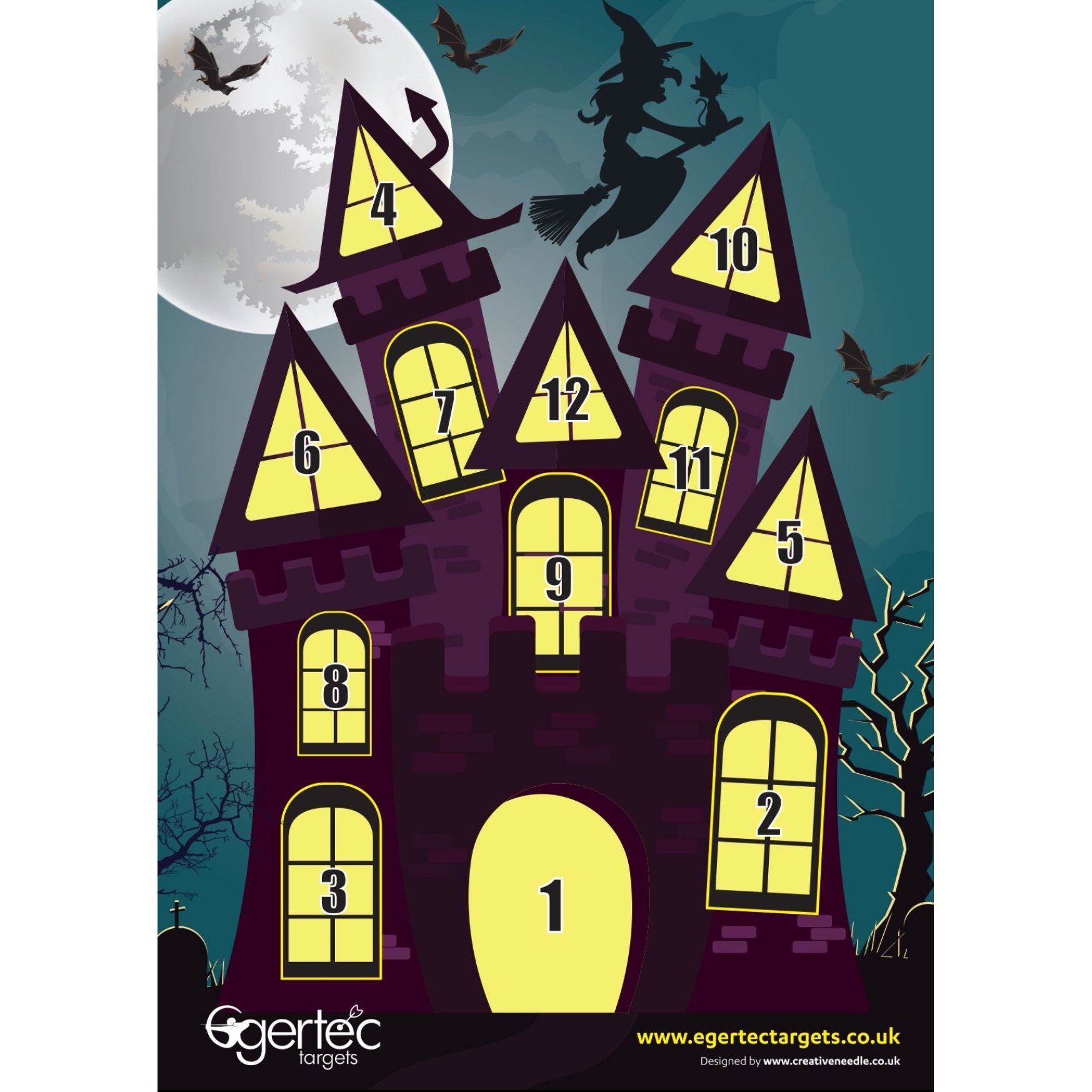 Halloween Target Faces - Scary & Fun Masks for Trick or Treating, Cosplay & Halloween Parties