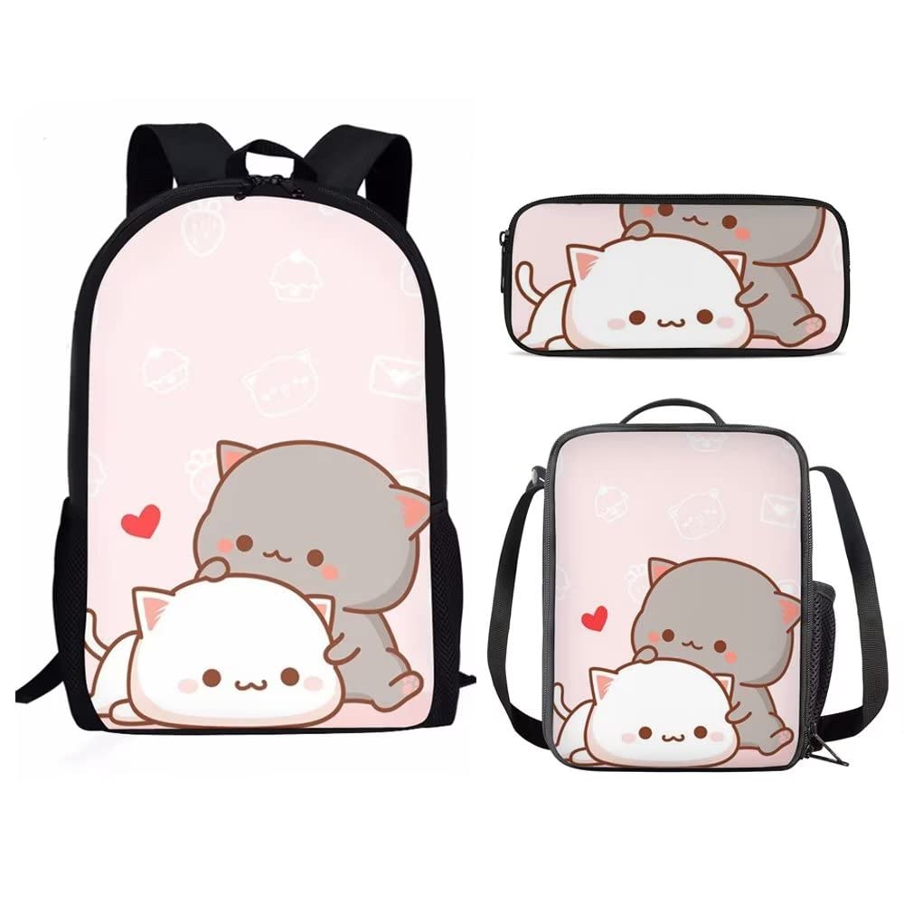 **Durable Cute Cartoon Dog Print Backpack for Boys & Girls - Large School Book Bag for Middle School Kids | Perfect for School, Travel & Daily Use**