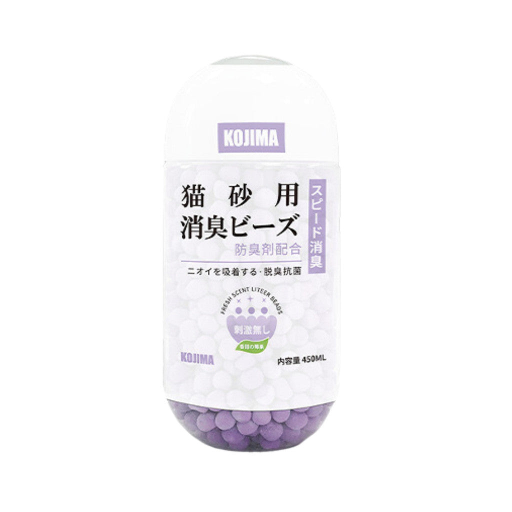 **Kojima Cat Litter Deodorant Beads – 450ml Fresh Scent Odor Eliminator for Cats, Long-Lasting Aroma (Green, Purple, Red) – Perfect for Litter Boxes & Pet Areas**